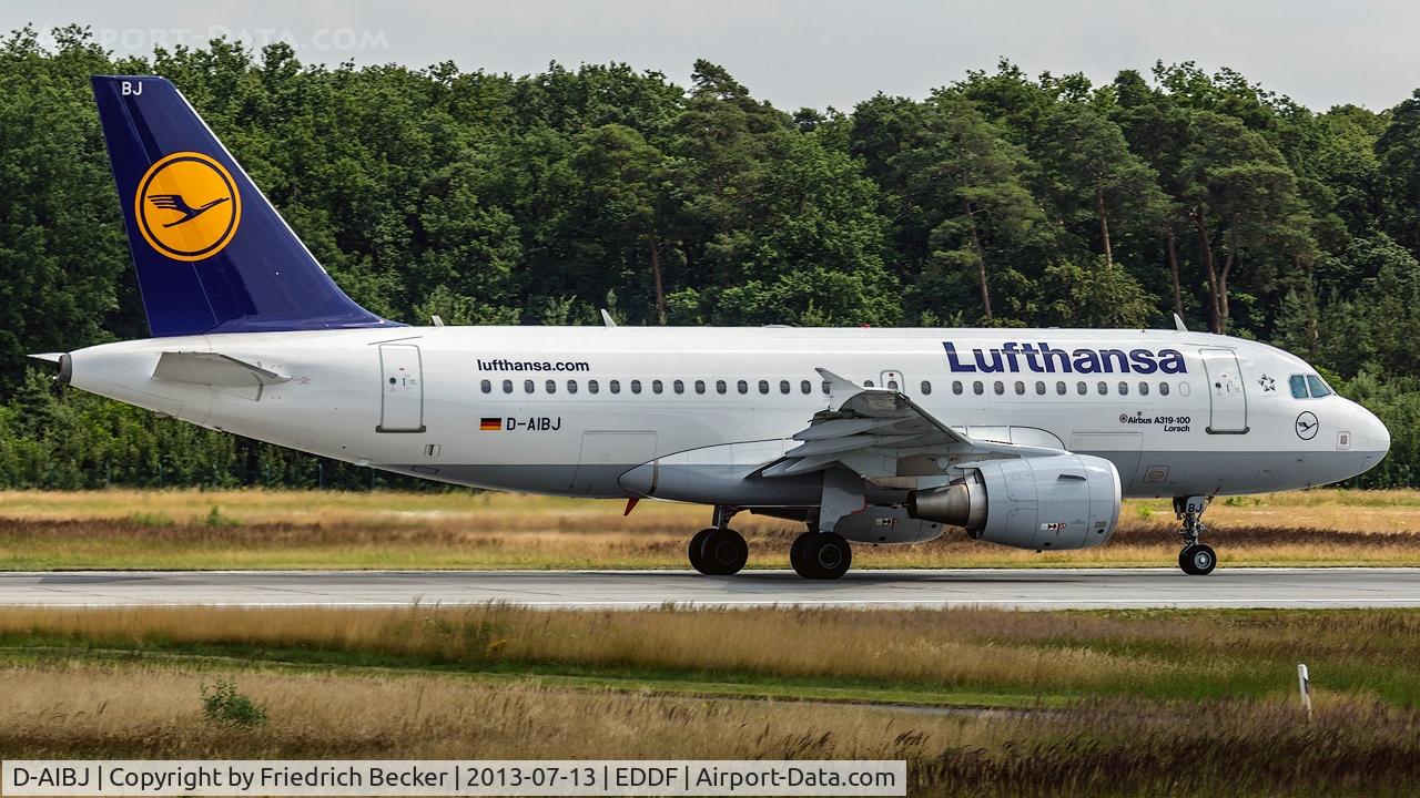 D-AIBJ, 2012 Airbus A319-112 C/N 5293, departure via RW18W