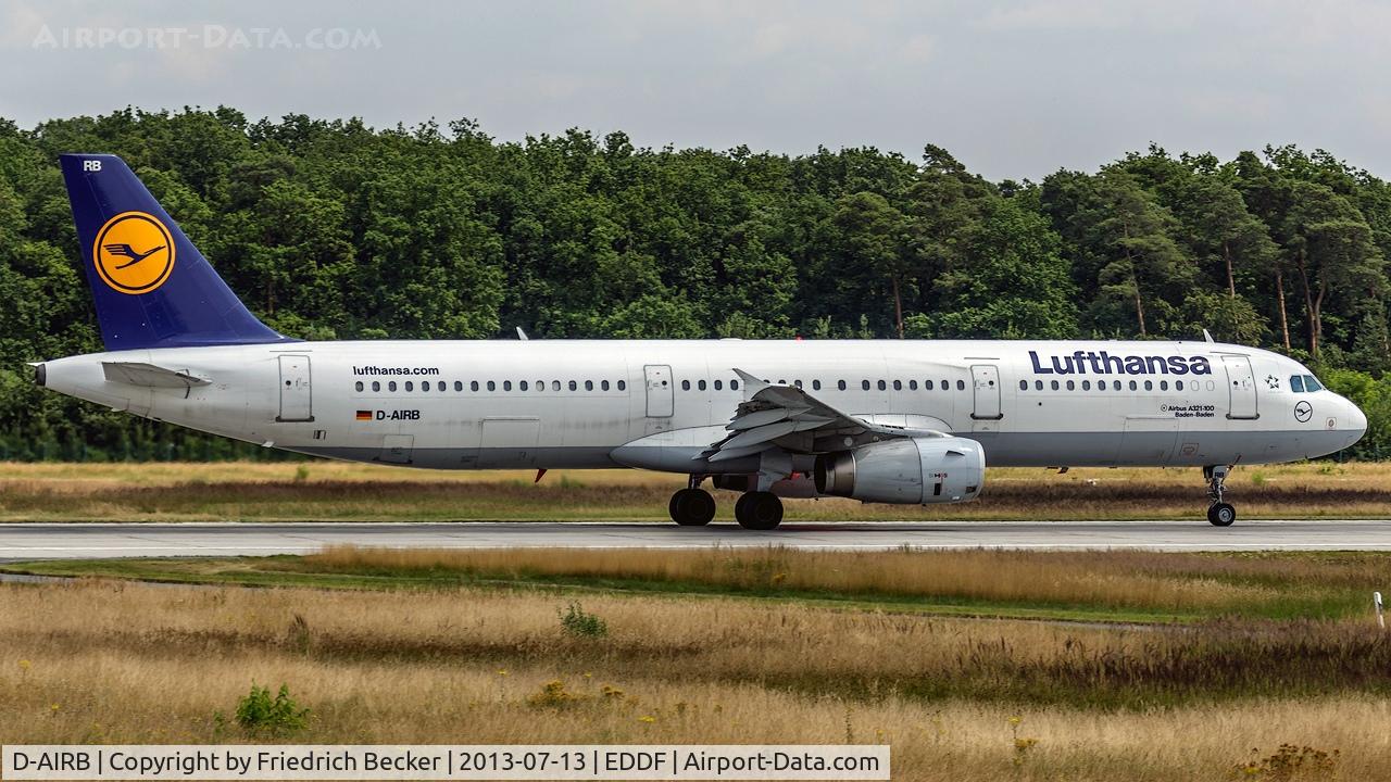 D-AIRB, 1993 Airbus A321-131 C/N 0468, departure via RW18W