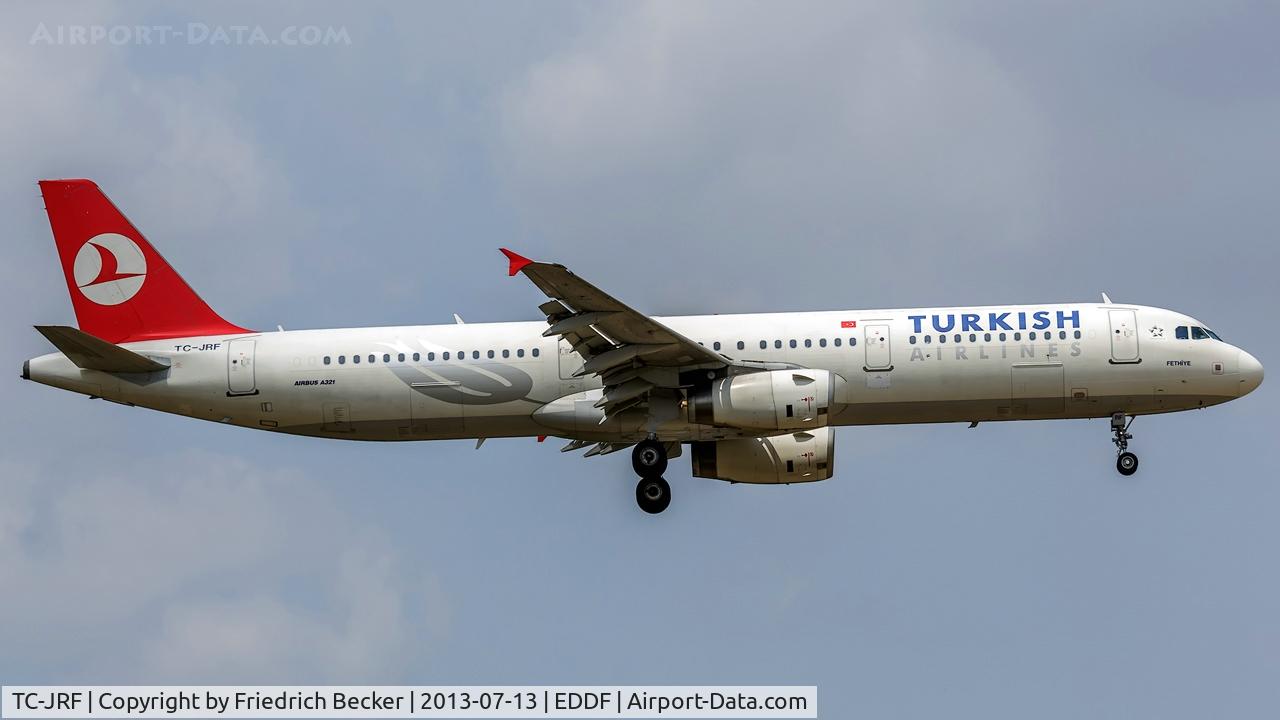 TC-JRF, 2007 Airbus A321-231 C/N 3207, on final RW07R