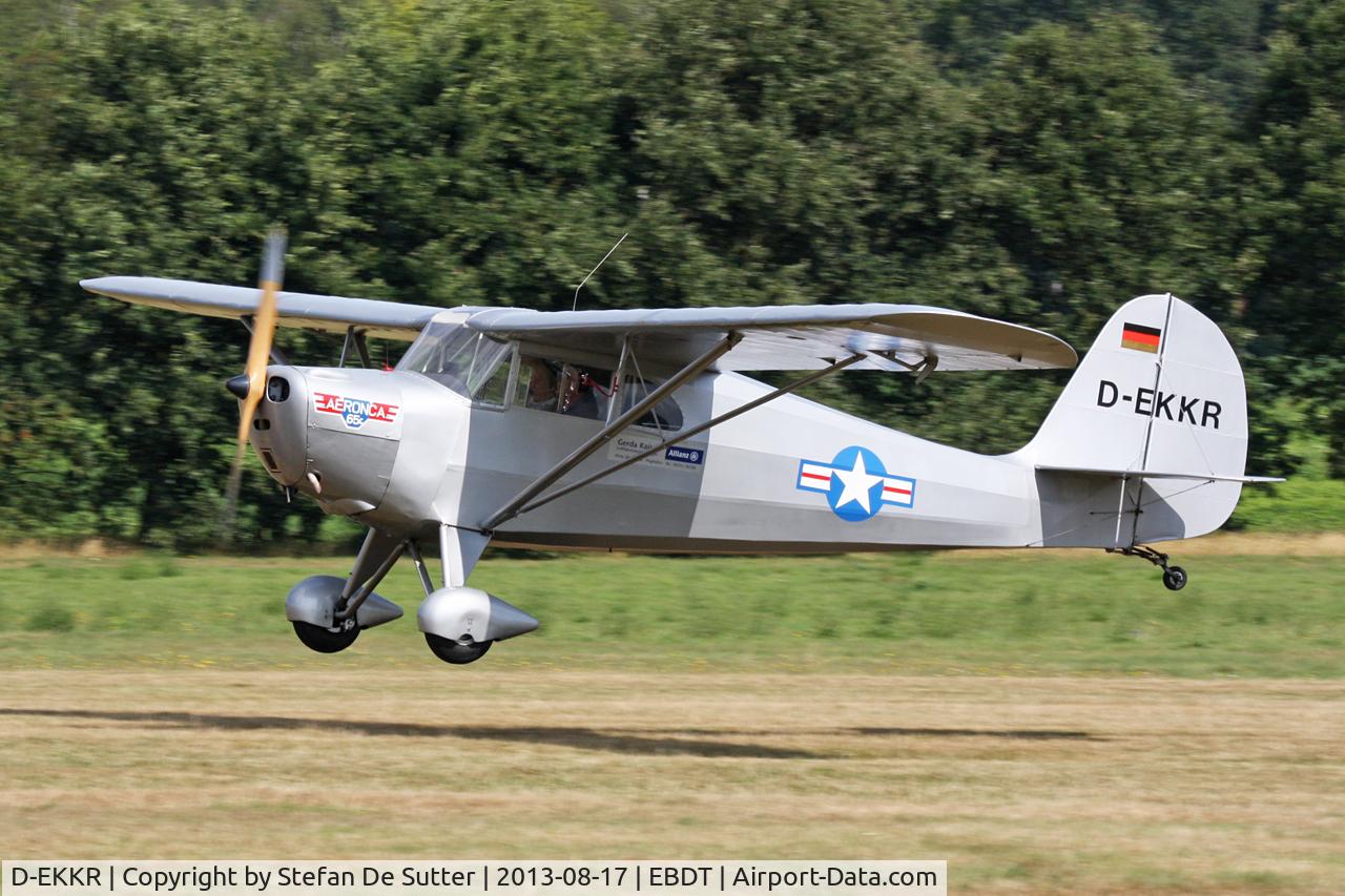 D-EKKR, 1938 Aeronca 65C C/N C-1738, Fly in 2013.