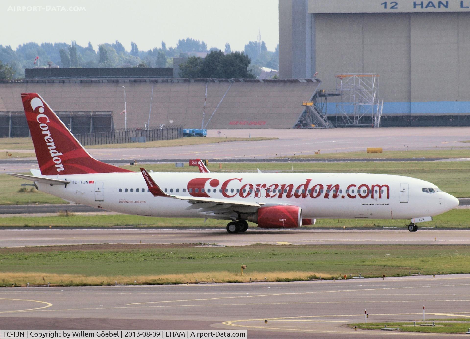 TC-TJN, 2000 Boeing 737-85P C/N 28535, Taxi to runway 27 of Schiphol Airport