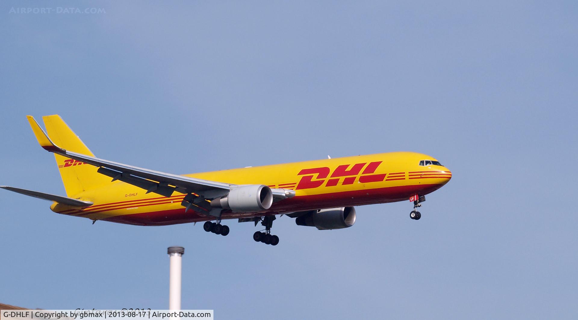 G-DHLF, 2009 Boeing 767-3JHF C/N 37806, A minute before landing @ JFK 's 22L