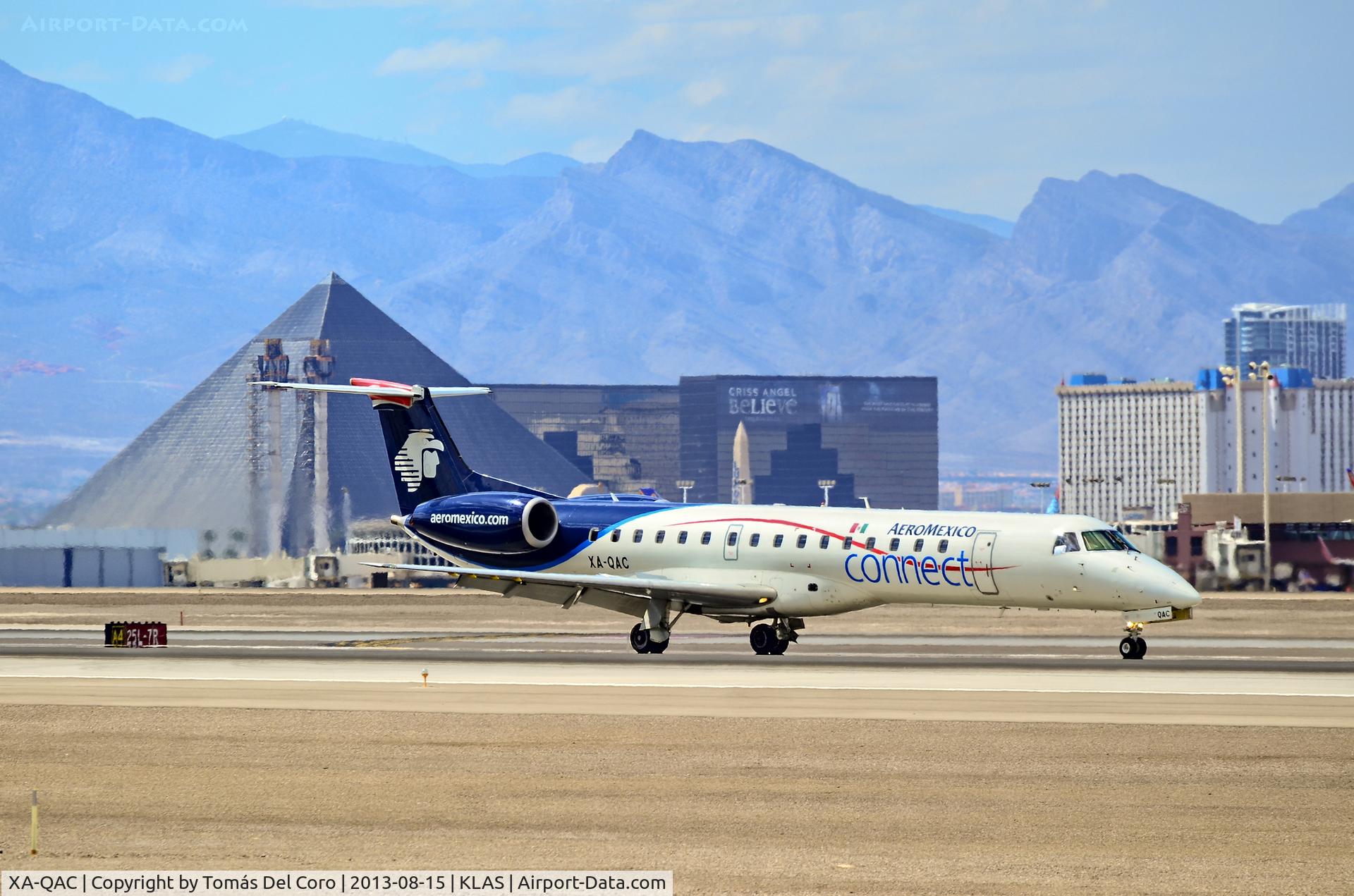 XA-QAC, 2001 Embraer EMB-145LU (ERJ-145LU) C/N 145510, XA-QAC 2001 Aeroméxico Connect Embraer ERJ-145LR - cn 145510

McCarran International Airport (KLAS)
Las Vegas, Nevada
TDelCoro
August 15, 2013