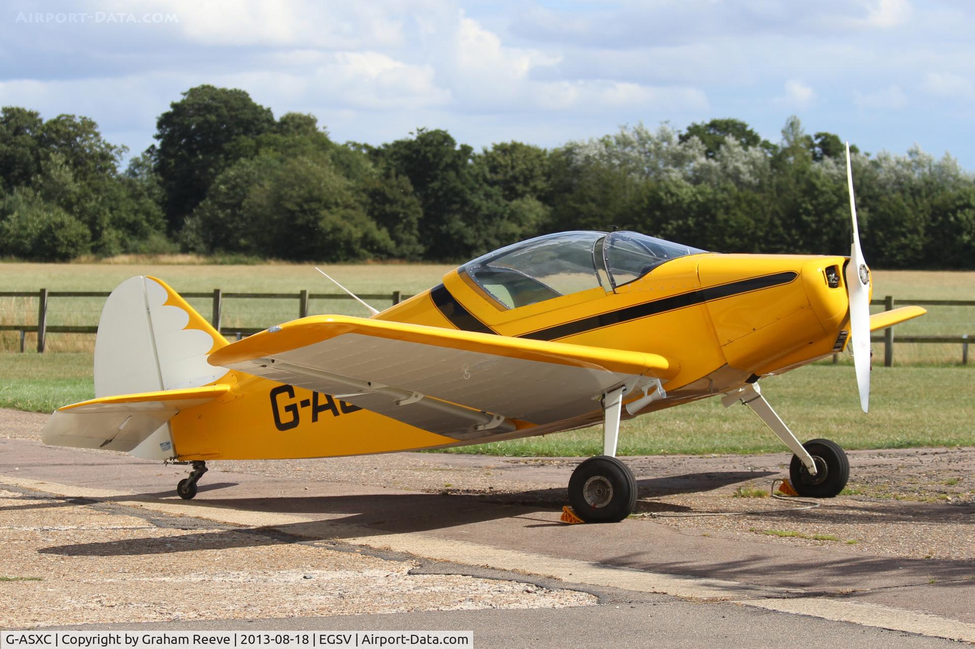 G-ASXC, 1951 SIPA 903 C/N 8, Parked at Old Buckenham.