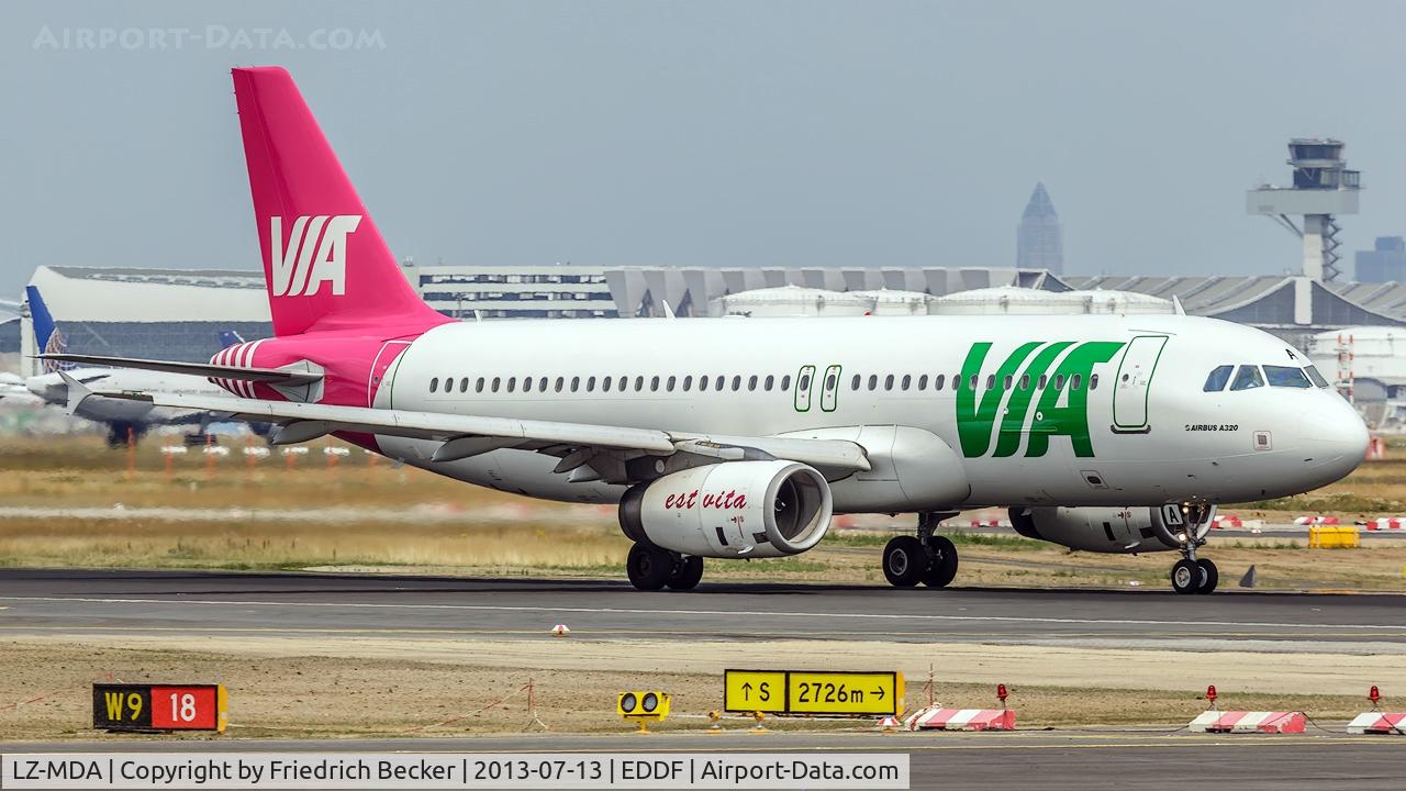 LZ-MDA, 2006 Airbus A320-232 C/N 2732, departure via RW18W