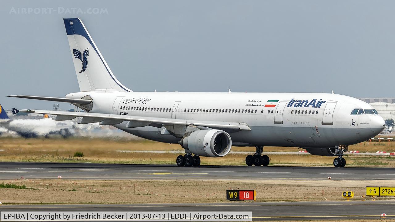 EP-IBA, 1993 Airbus A300B4-605R C/N 723, departure via RW18W