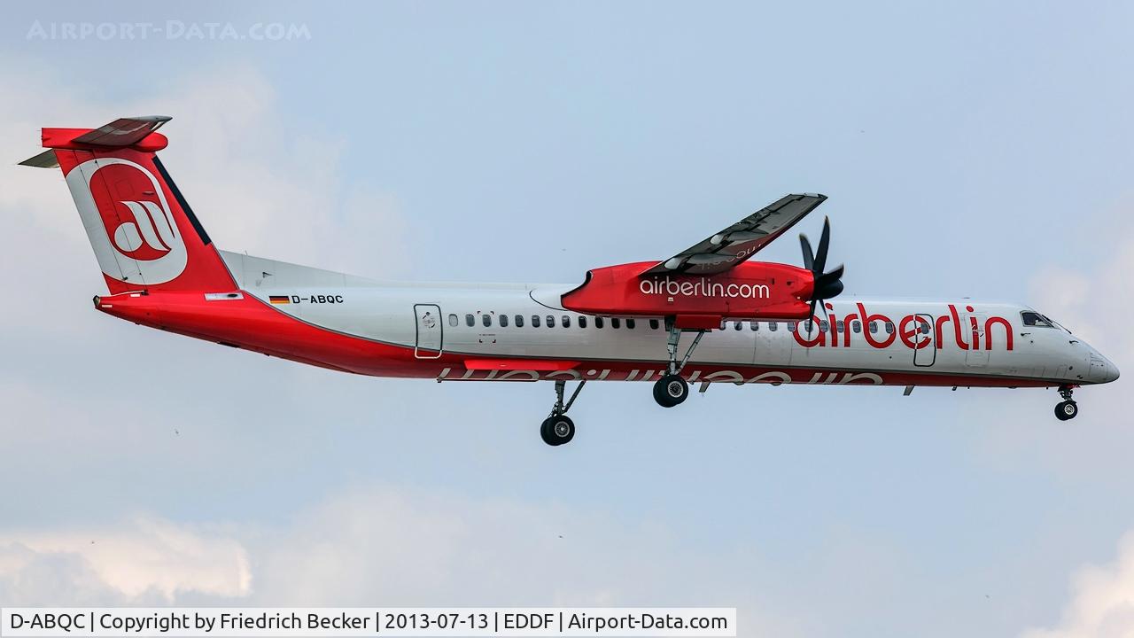 D-ABQC, 2008 De Havilland Canada DHC-8-402Q Dash 8 C/N 4231, on final RW07R