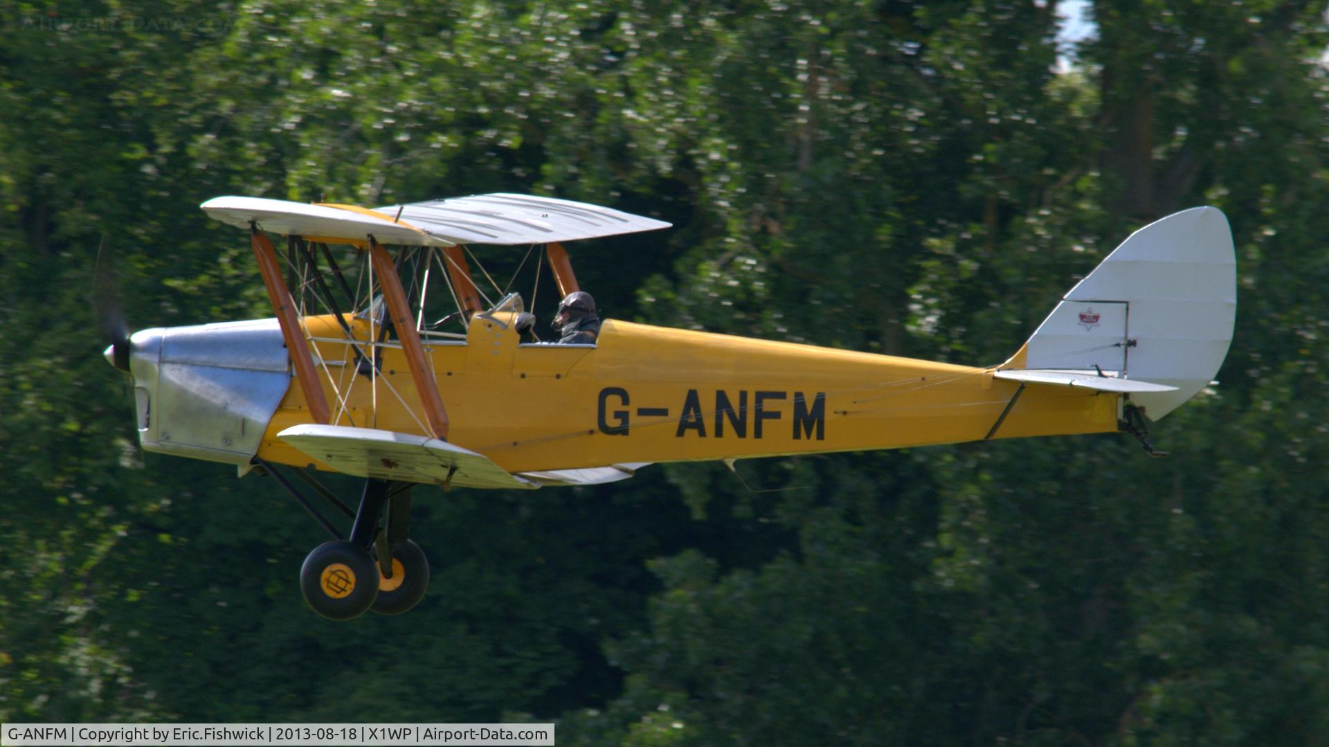 G-ANFM, 1941 De Havilland DH-82A Tiger Moth II C/N 83604, 41. G-ANFM at The 28th. International Moth Rally at Woburn Abbey, Aug. 2013.