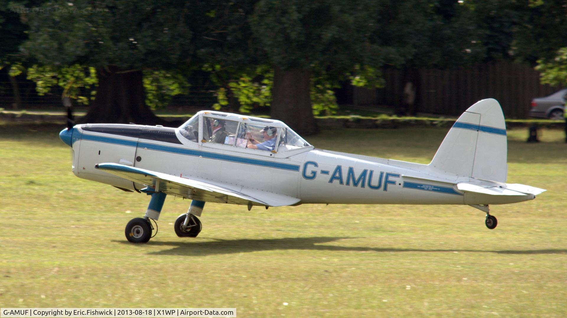 G-AMUF, 1952 De Havilland DHC-1 Chipmunk 21 C/N C1/0832, 1. G-AMUF at The 28th. International Moth Rally at Woburn Abbey, Aug. 2013.