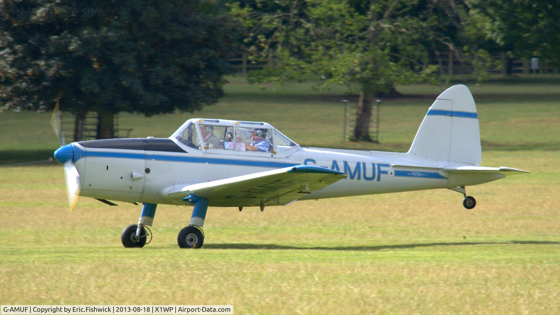G-AMUF, 1952 De Havilland DHC-1 Chipmunk 21 C/N C1/0832, 3. G-AMUF at The 28th. International Moth Rally at Woburn Abbey, Aug. 2013.
