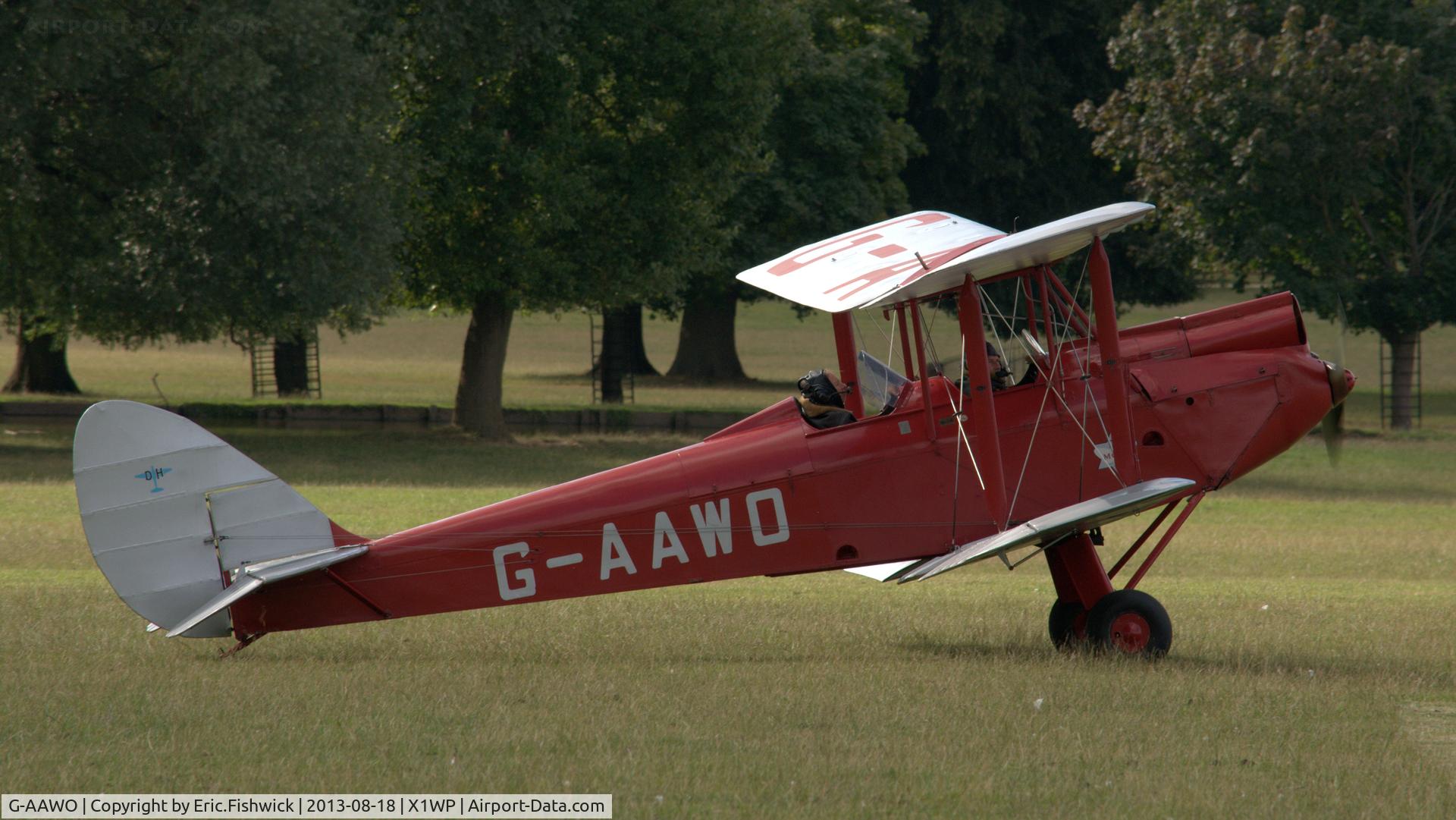 G-AAWO, 1930 De Havilland DH60G Gipsy Moth C/N 1235, 2. G-AAWO at The 28th. International Moth Rally at Woburn Abbey, Aug. 2013.