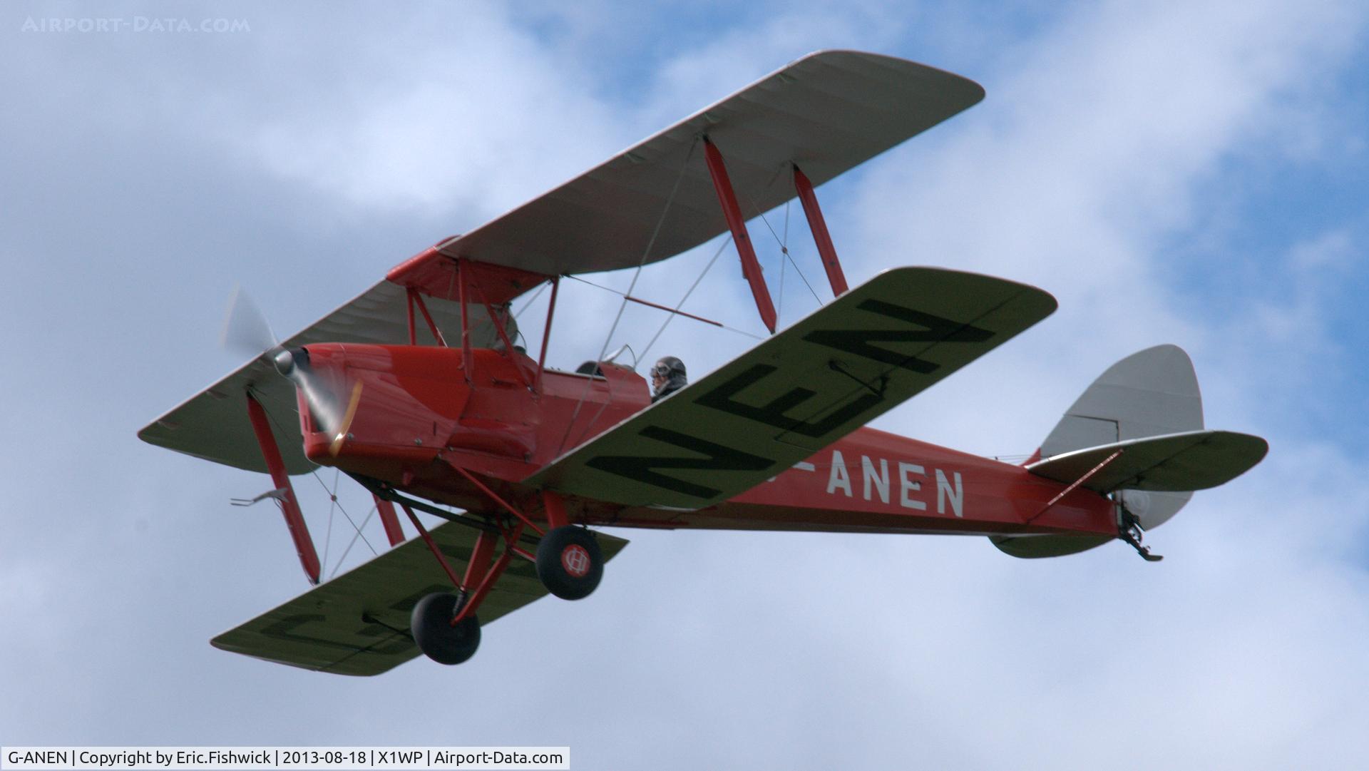 G-ANEN, 1942 De Havilland DH-82A Tiger Moth II C/N 85418, 43. G-ANEN at The 28th. International Moth Rally at Woburn Abbey, Aug. 2013.