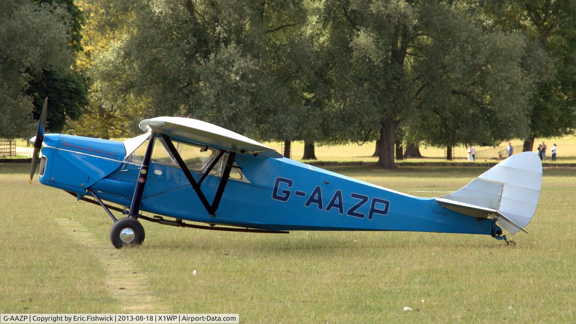 G-AAZP, 1930 De Havilland DH.80A Puss Moth C/N 2047, 1. G-AAZP at The 28th. International Moth Rally at Woburn Abbey, Aug. 2013.