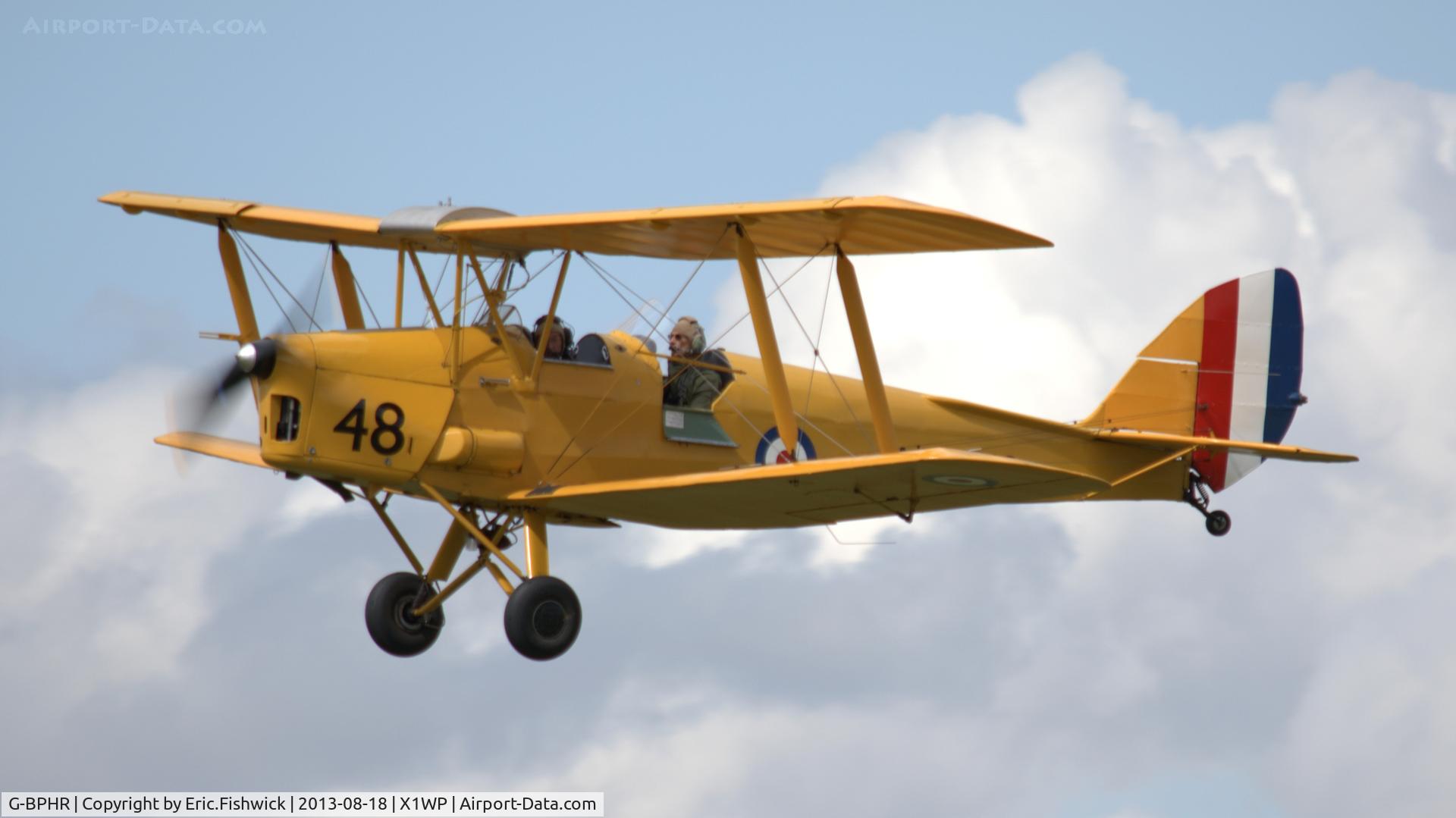 G-BPHR, 1940 De Havilland Australia DH-82A Tiger Moth C/N DHA45, 43. A17-48 at The 28th. International Moth Rally at Woburn Abbey, Aug. 2013.