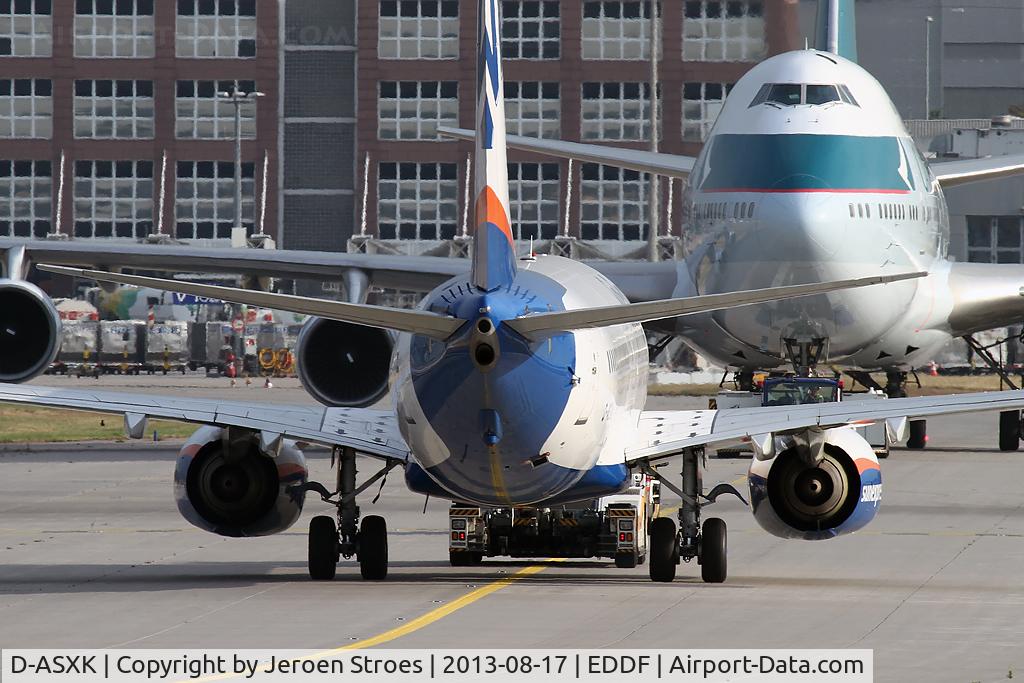 D-ASXK, 1998 Boeing 737-86J C/N 28070, dont't play games, the mine is bigger..