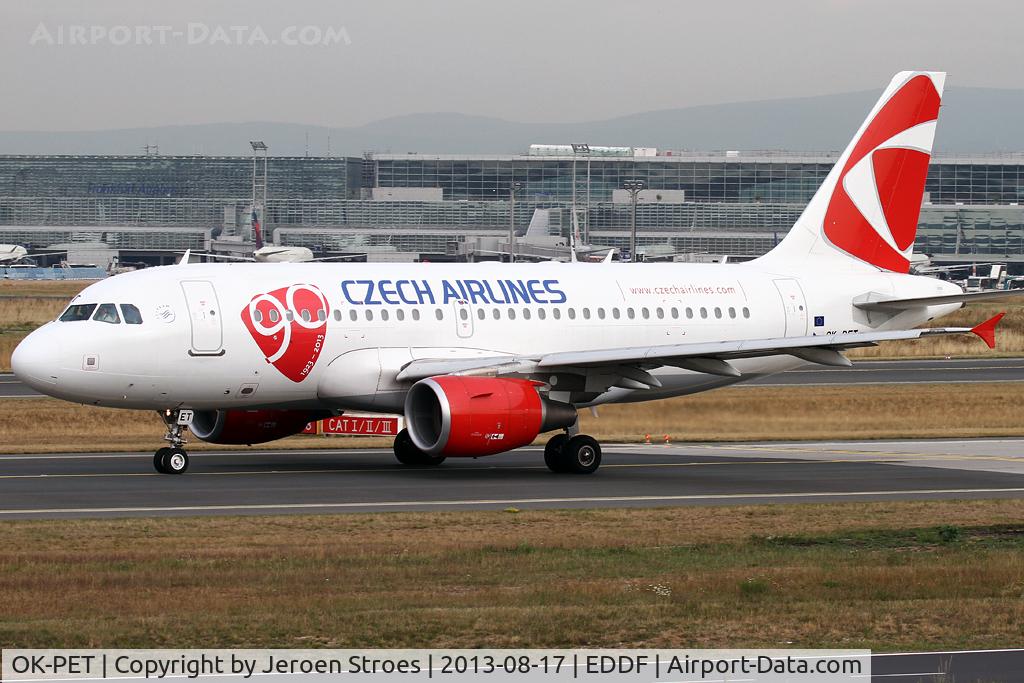 OK-PET, 2010 Airbus A319-112 C/N 4258, special birthday/ celebration livery