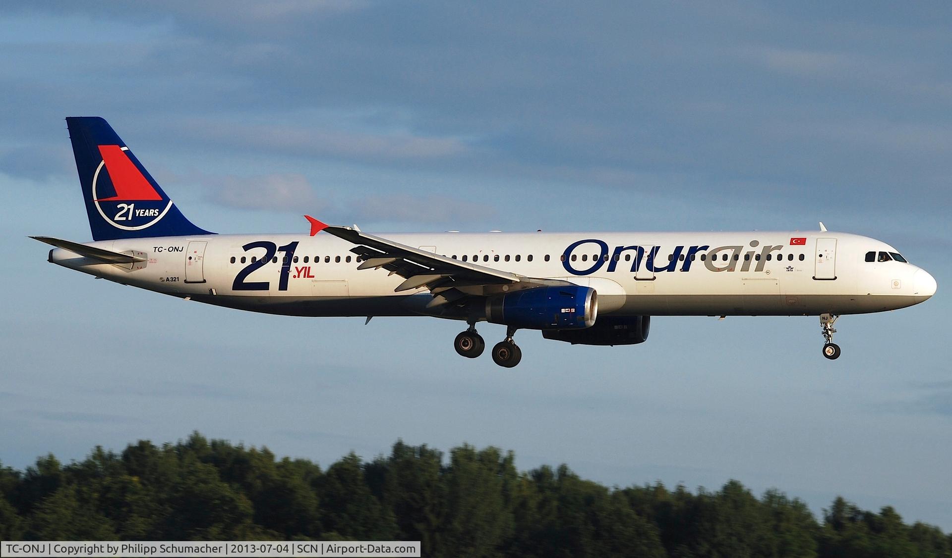 TC-ONJ, 1993 Airbus A321-131 C/N 385, flying for SunExpress this evening !