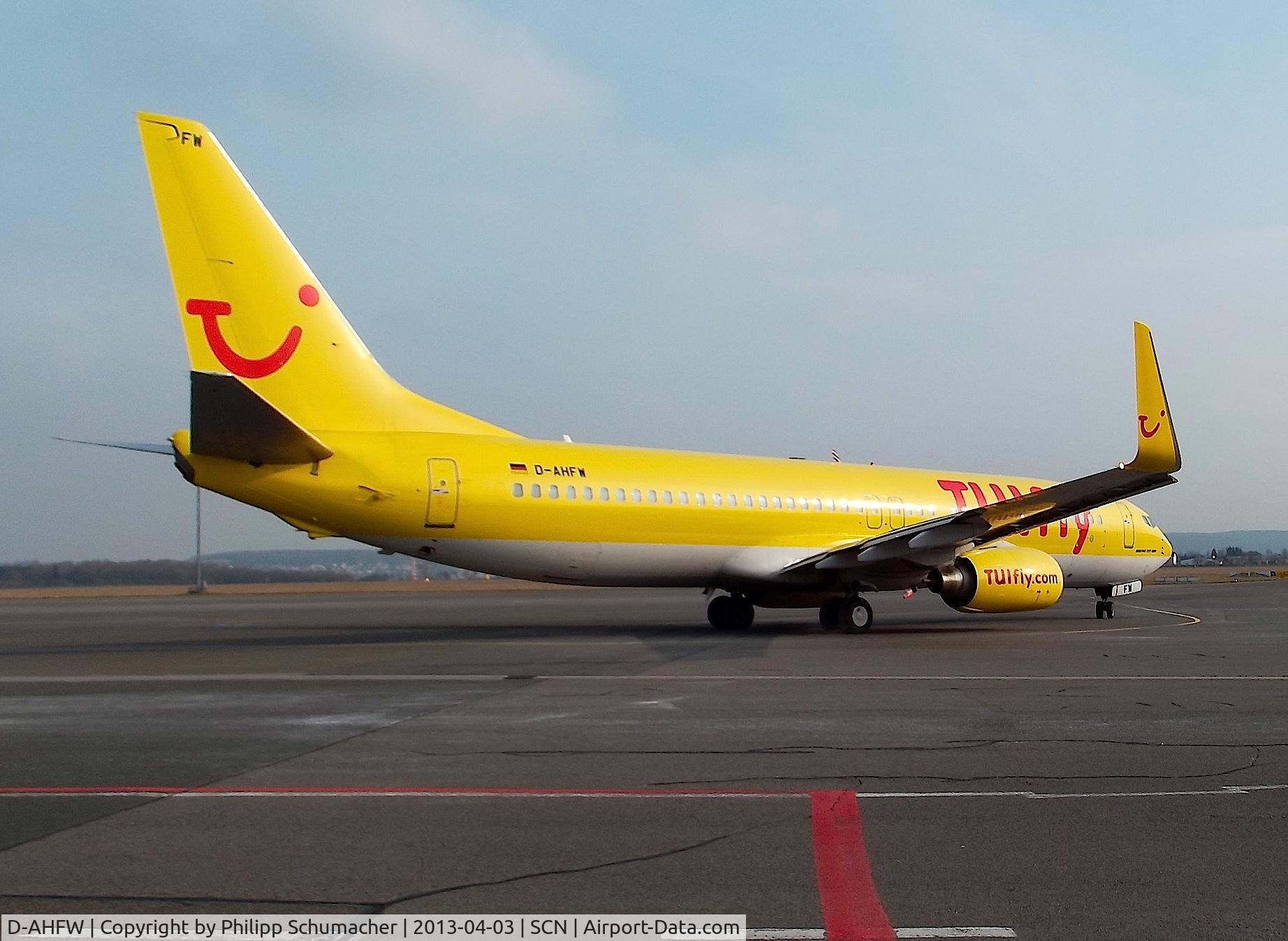 D-AHFW, 2001 Boeing 737-8K5 C/N 30882, flying for AB to PMI