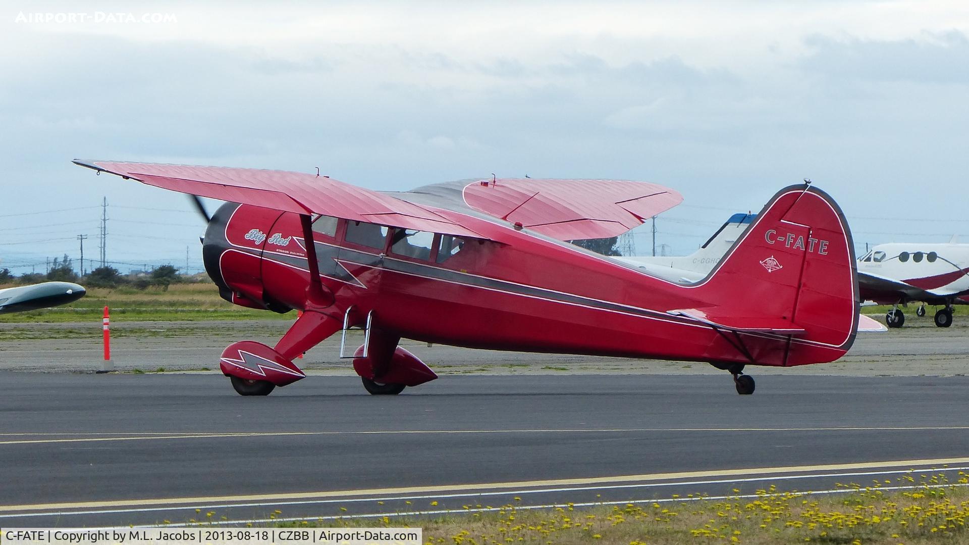 C-FATE, 1944 Stinson V77 Reliant C/N 77-291, Taxiing for departure from Main Terminal.