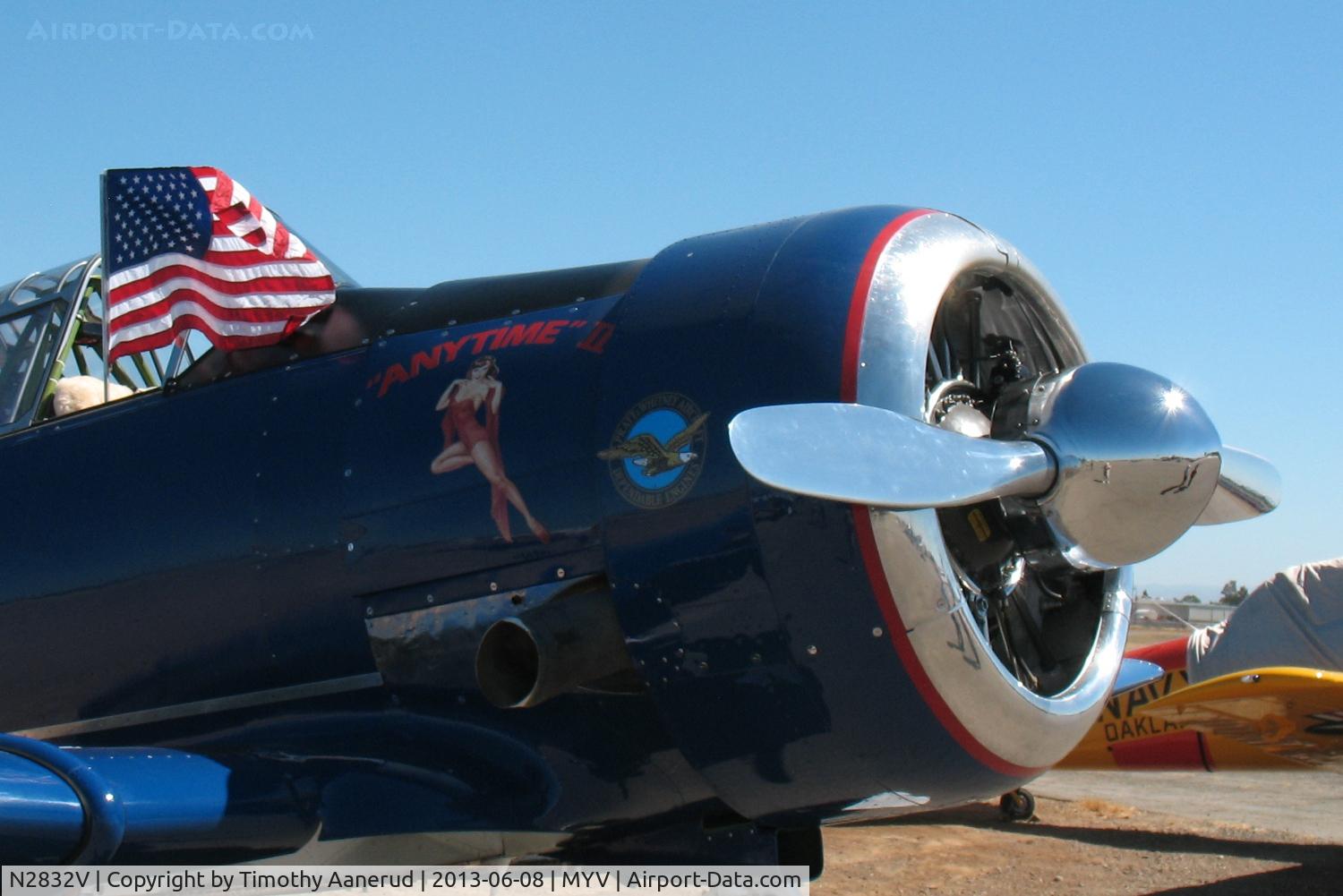 N2832V, North American AT-6G Texan C/N 168-485 (49-3371), North American AT-6G, c/n: 493371