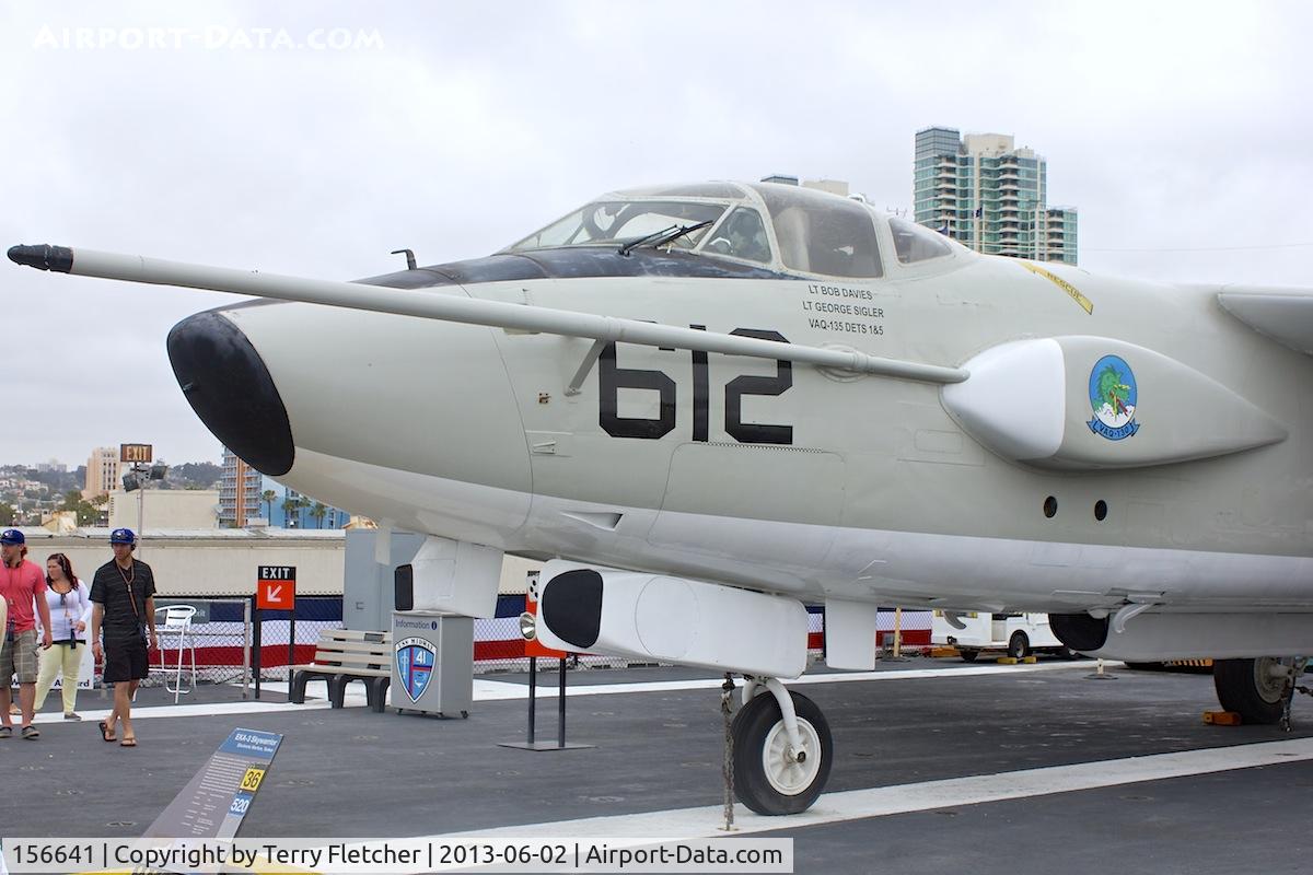 156641, North American RA-5C Vigilante C/N NR316-34, Displayed on the USS Midway on the Waterfront in San Diego , California.