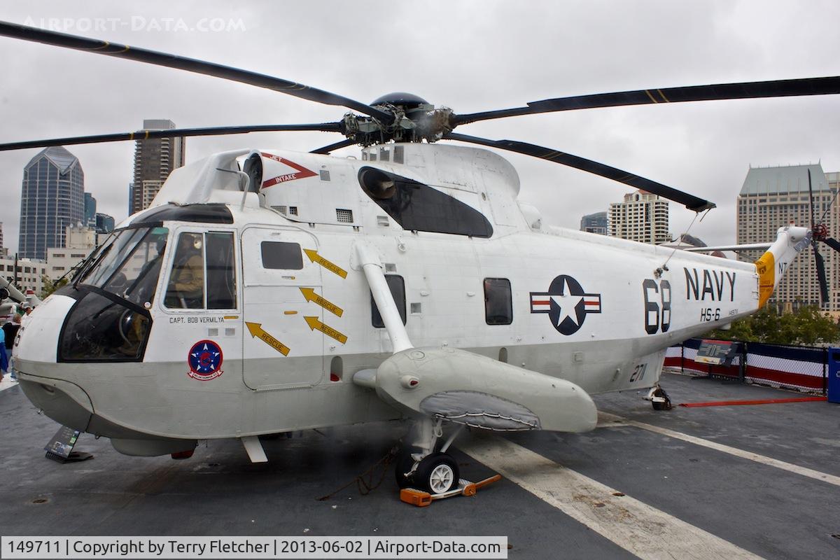 149711, Sikorsky SH-3H Sea King C/N 61128, Displayed on the USS Midway on the Waterfront in San Diego , California.