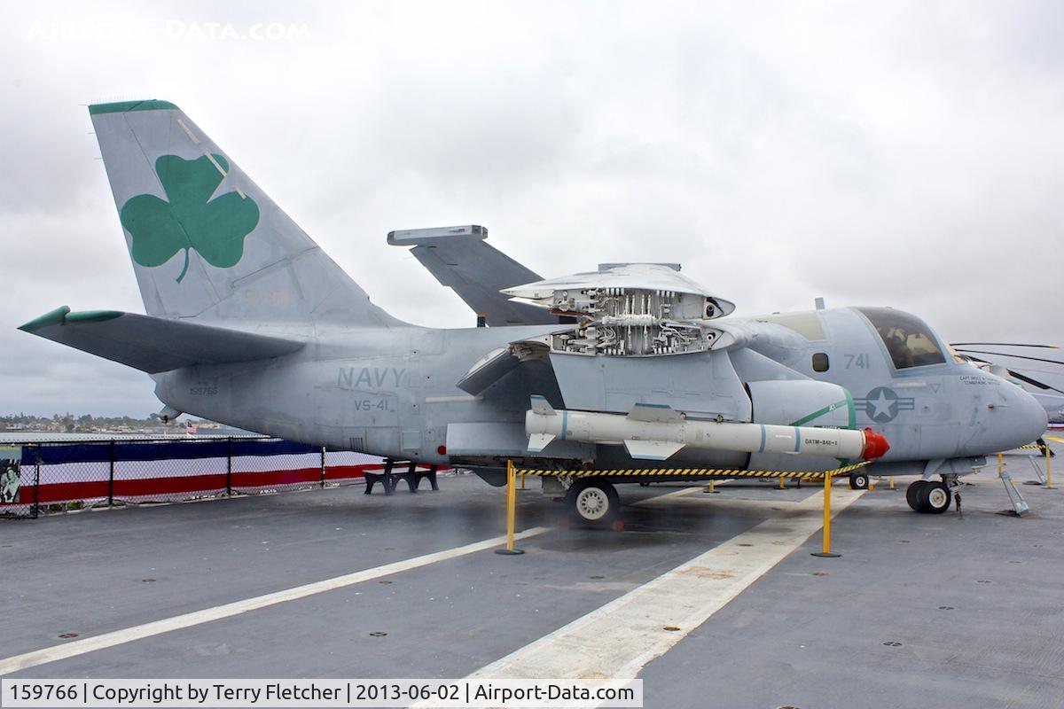 159766, Lockheed S-3A Viking C/N 394A-1095, Displayed on the USS Midway on the Waterfront in San Diego , California.