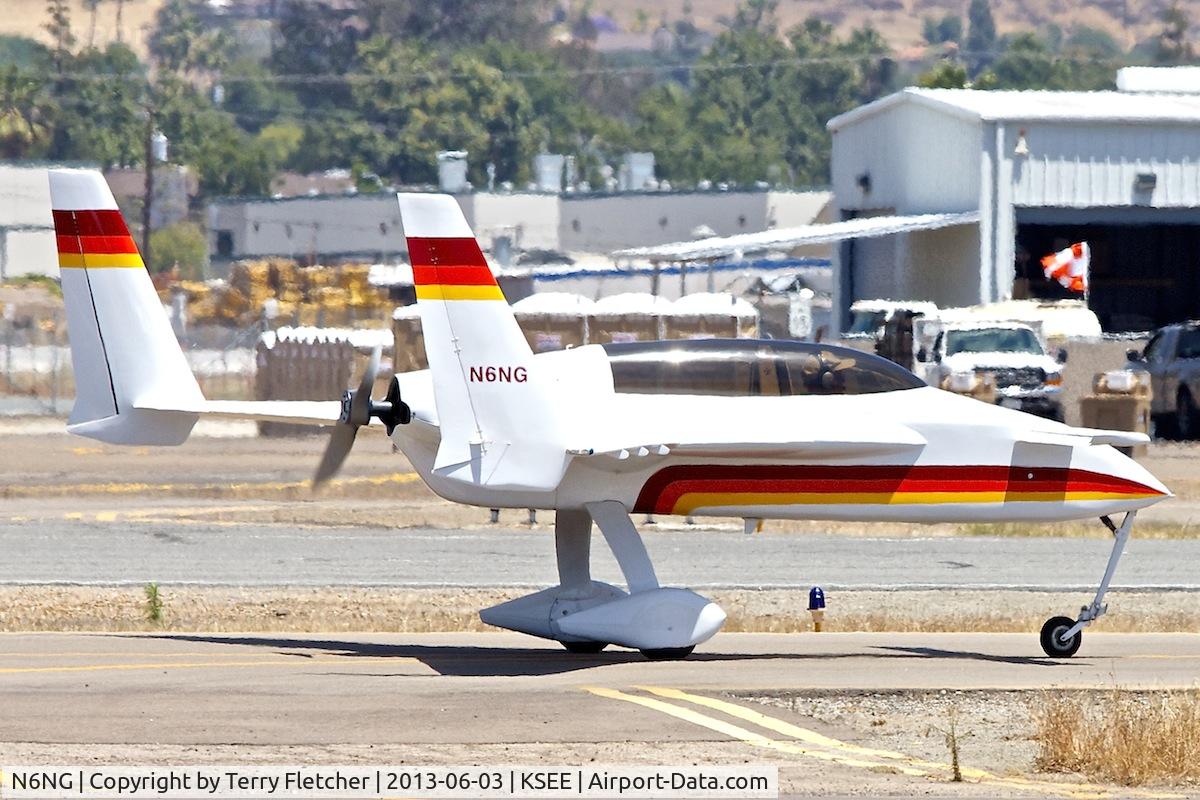 N6NG, 1983 Rutan Long-EZ C/N 180, At Gillespie Field , San Diego , California