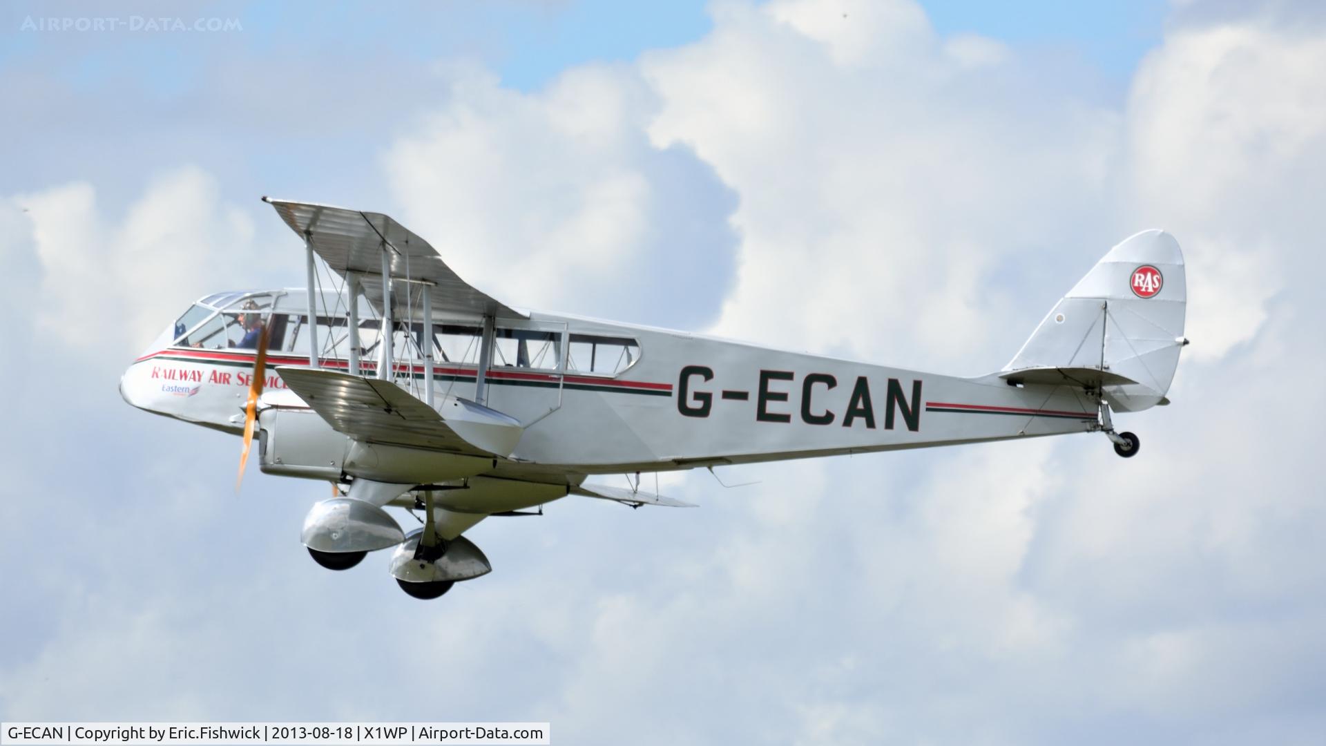 G-ECAN, 1943 De Havilland Australia DH-84 Dragon 3 C/N DHA2048, 41. G-ECAN at The 28th. International Moth Rally at Woburn Abbey, Aug. 2013.