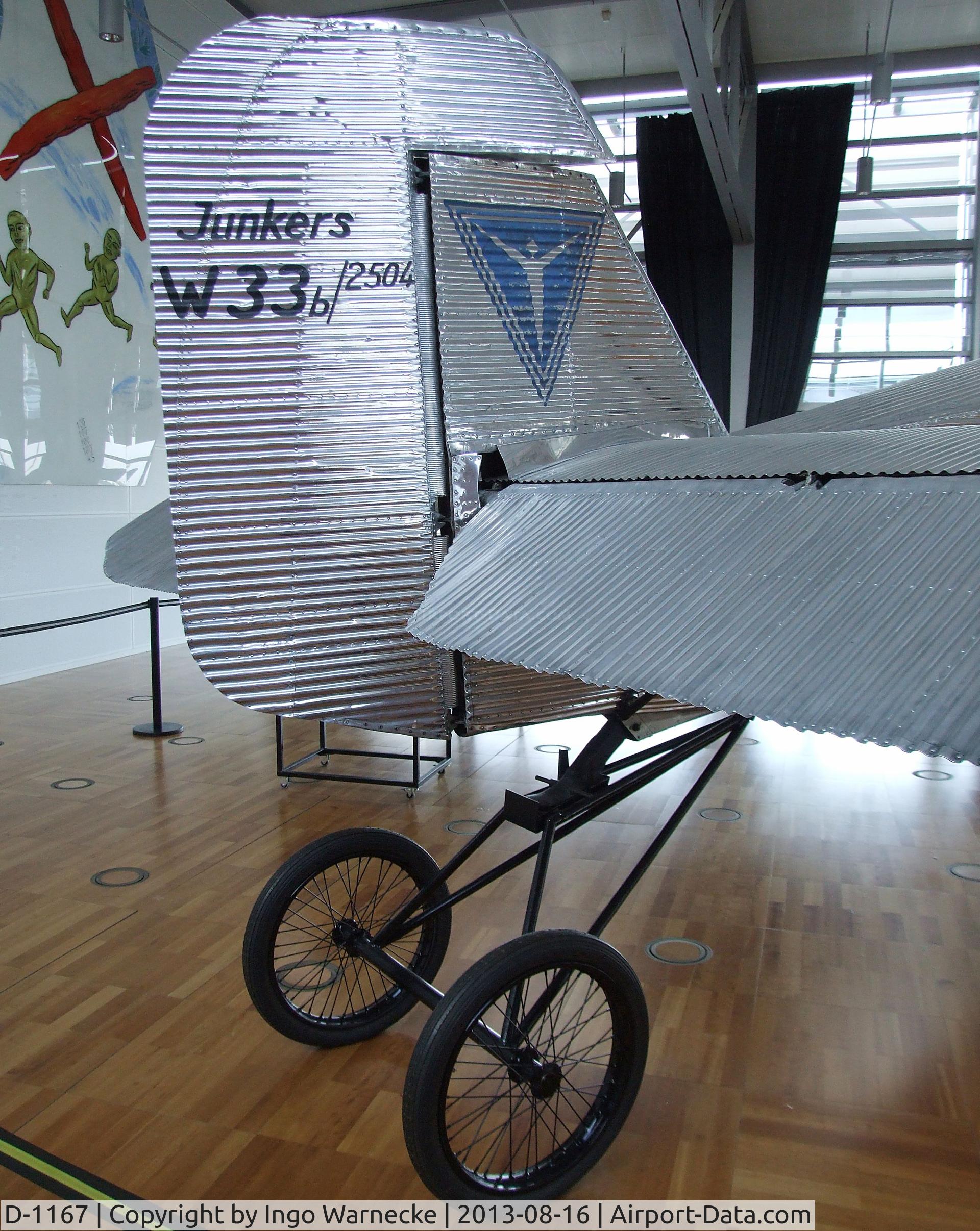 D-1167, Junkers W 33b C/N 2504, Junkers W 33b 'BREMEN', the first plane to cross the North Atlanic ocean from east to west in 1928 (on long term loan from the Henry Ford Museum, Dearborn MI, restored and exibited at Bremen airport, Bremen GERMANY)