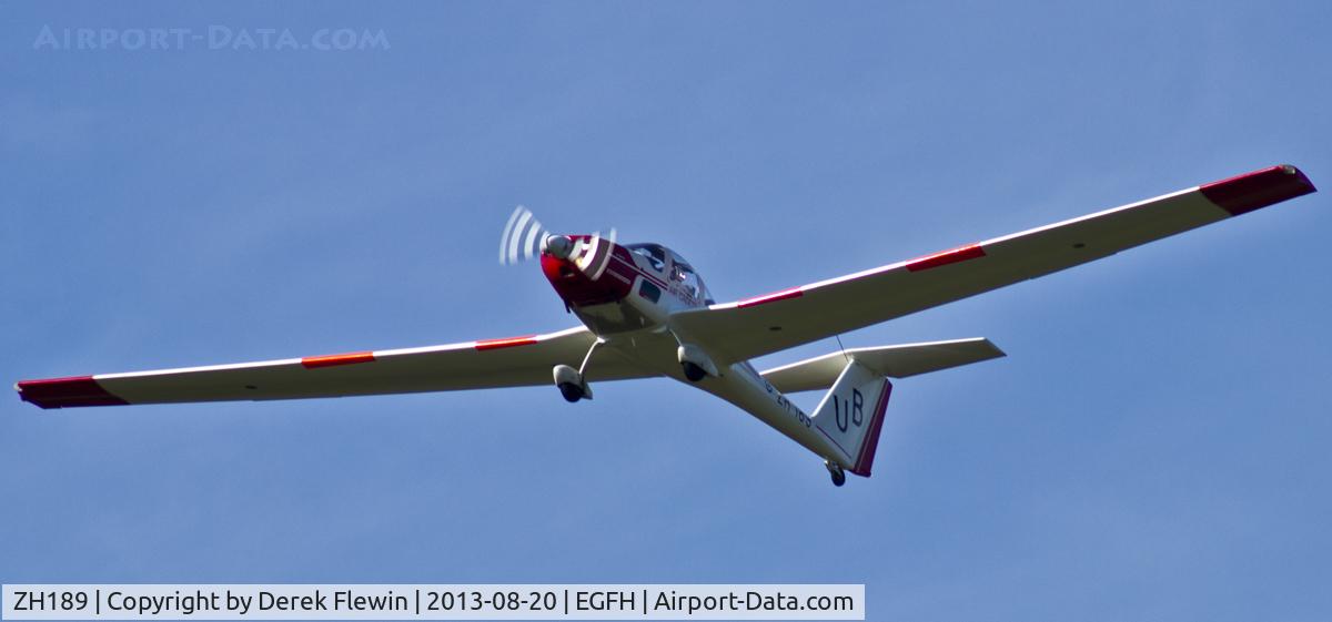 ZH189, Grob G-109B Vigilant T1 C/N 6538, Vigilant T1 from 636 VGS based at EGFH, go around runway 22.