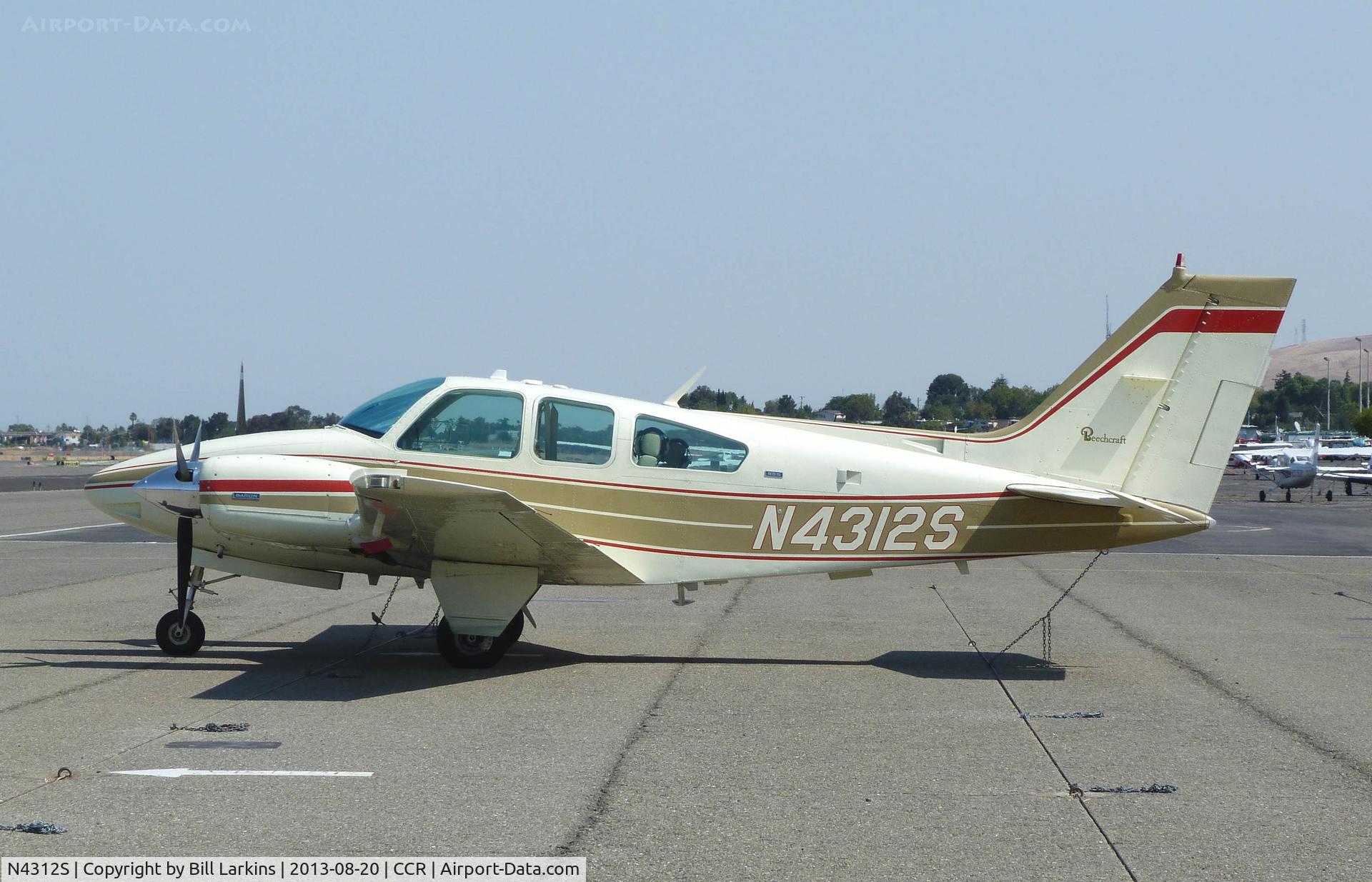 N4312S, 1975 Beech 95-B55 (T42A) Baron C/N TC-1866, Visitor.