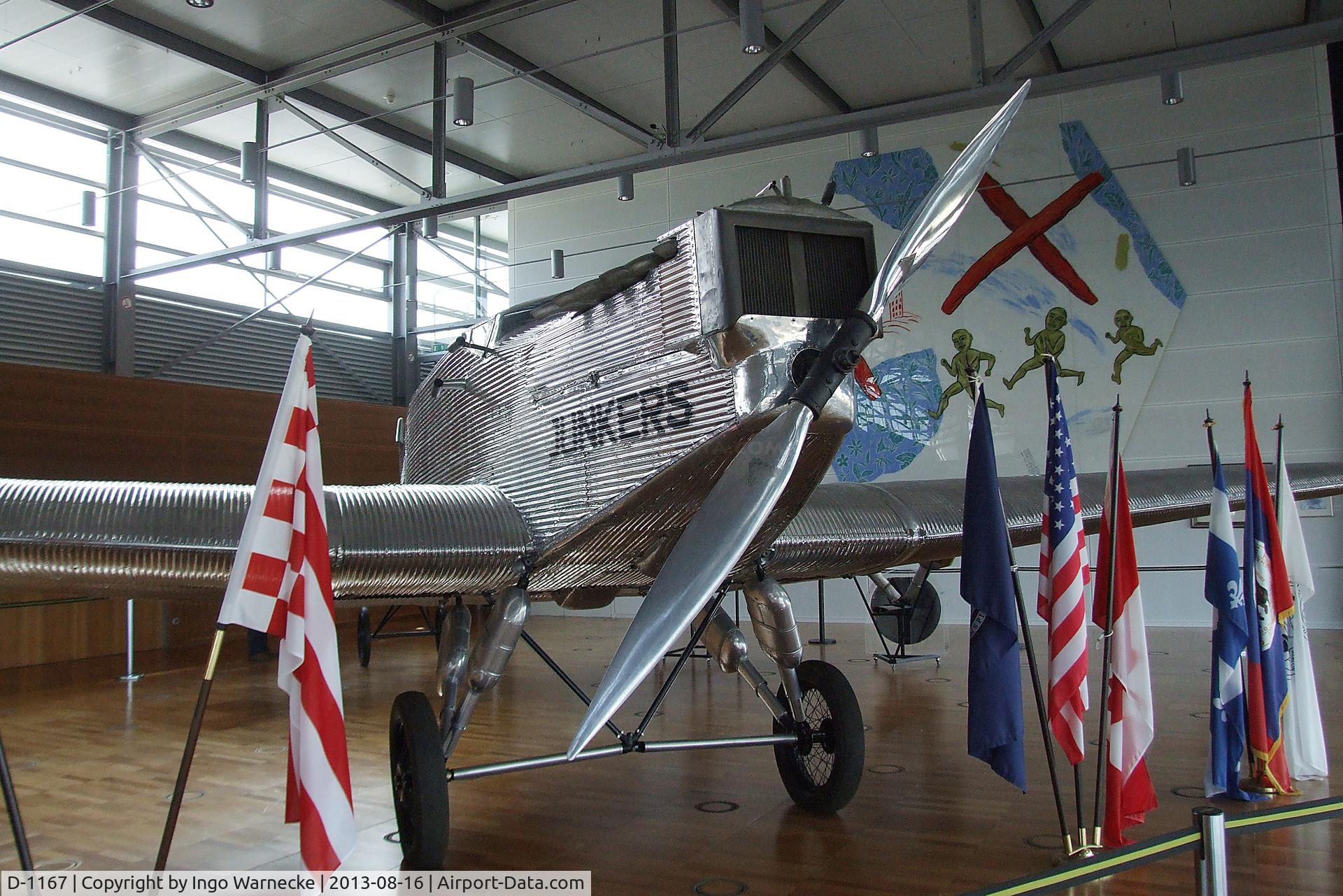 D-1167, Junkers W 33b C/N 2504, Junkers W 33b 'BREMEN', the first plane to cross the North Atlanic ocean from east to west in 1928 (on long term loan from the Henry Ford Museum, Dearborn MI, restored and exibited at Bremen airport, Bremen GERMANY)
