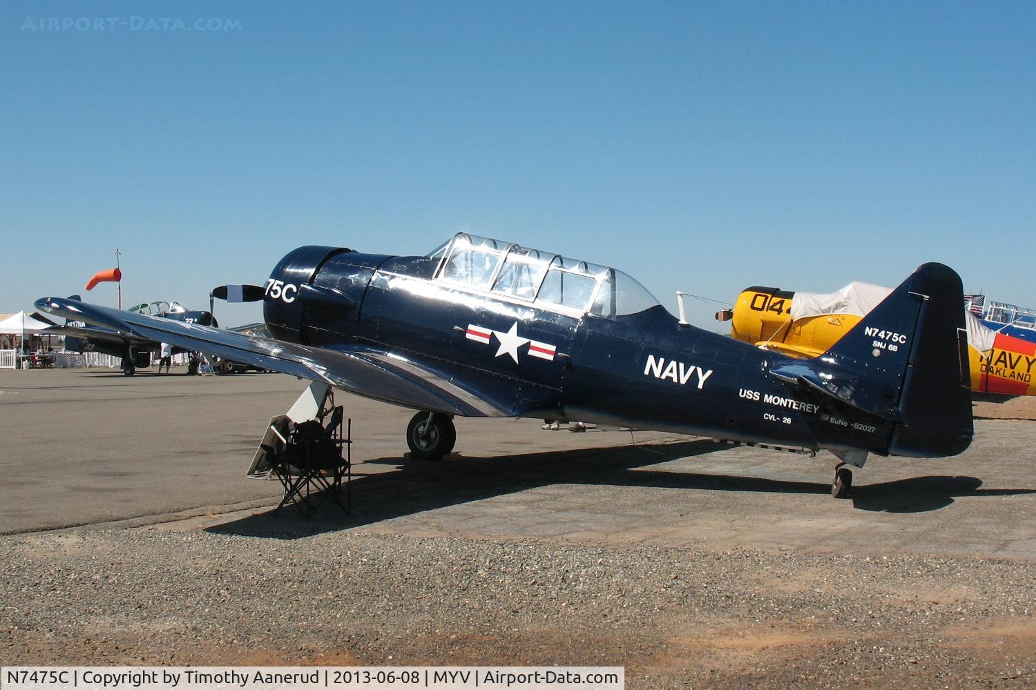 N7475C, North American AT-6F Harvard 4 C/N 44-82027, North American AT-6F, c/n: 44-82027
