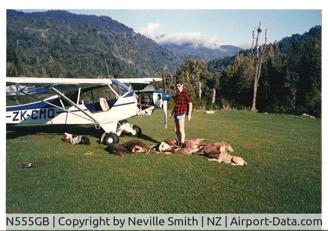 N555GB, 1968 Piper PA-18A 150 Super Cub C/N 18-6379, Piper cub 186379 x ZK CMQ. Owned and operated by Neville and Kathy Smith on venison recovery in 1980's. Adverage load off this bushstrip 4 deer 1 pig a dog and passenger.