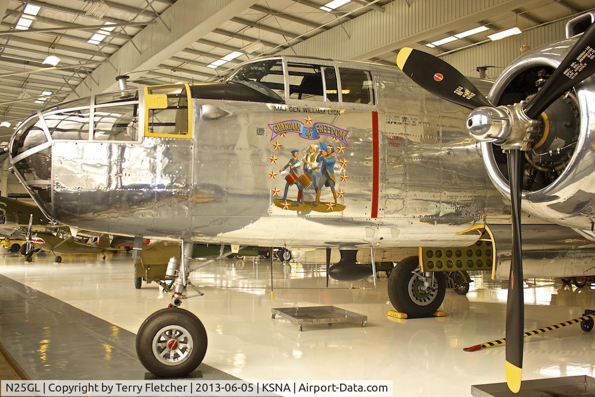 N25GL, 1944 North American TB-25N Mitchell C/N 44-29465 (108-32740), At the Lyon Air Museum, John Wayne International Airport (Orange County Airport), Santa Ana, California, United States