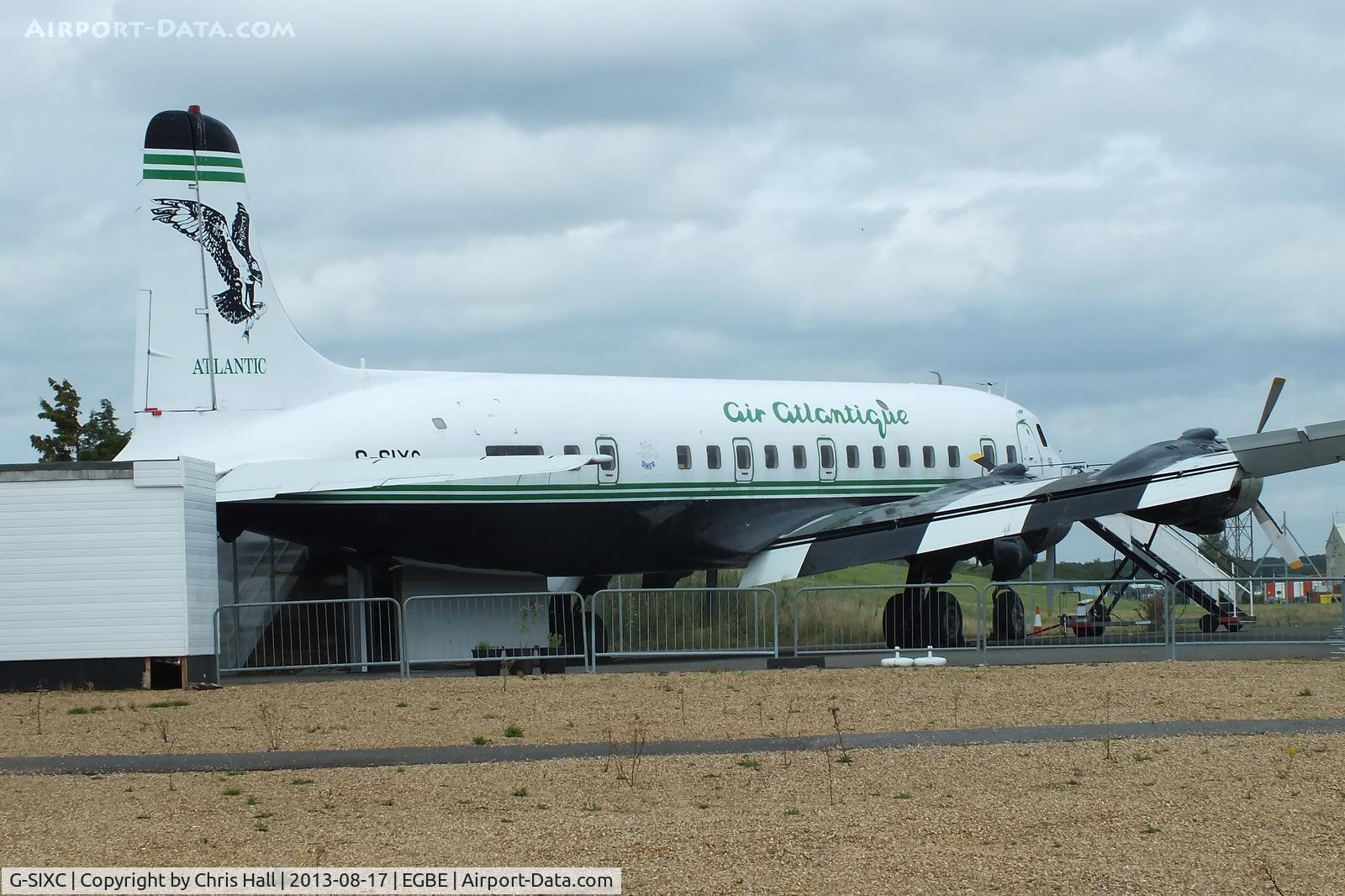 G-SIXC, 1958 Douglas DC-6B C/N 45550, The DC-6 Diner at Airbase, Coventry