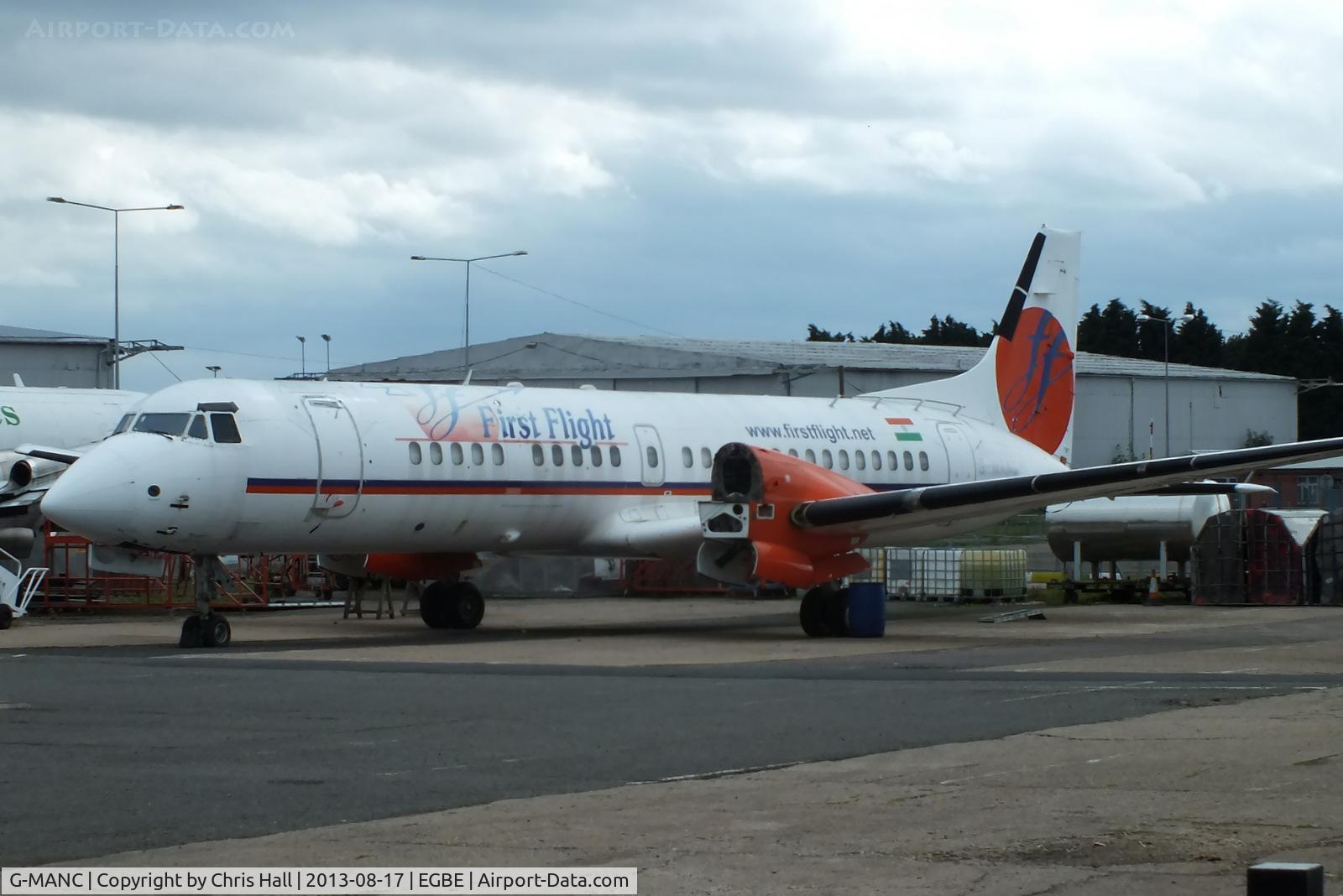 G-MANC, 1992 British Aerospace ATP C/N 2054, in storage at Coventry