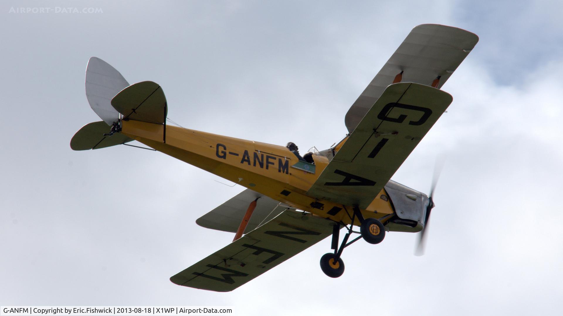 G-ANFM, 1941 De Havilland DH-82A Tiger Moth II C/N 83604, 45. G-ANFM at The 28th. International Moth Rally at Woburn Abbey, Aug. 2013.