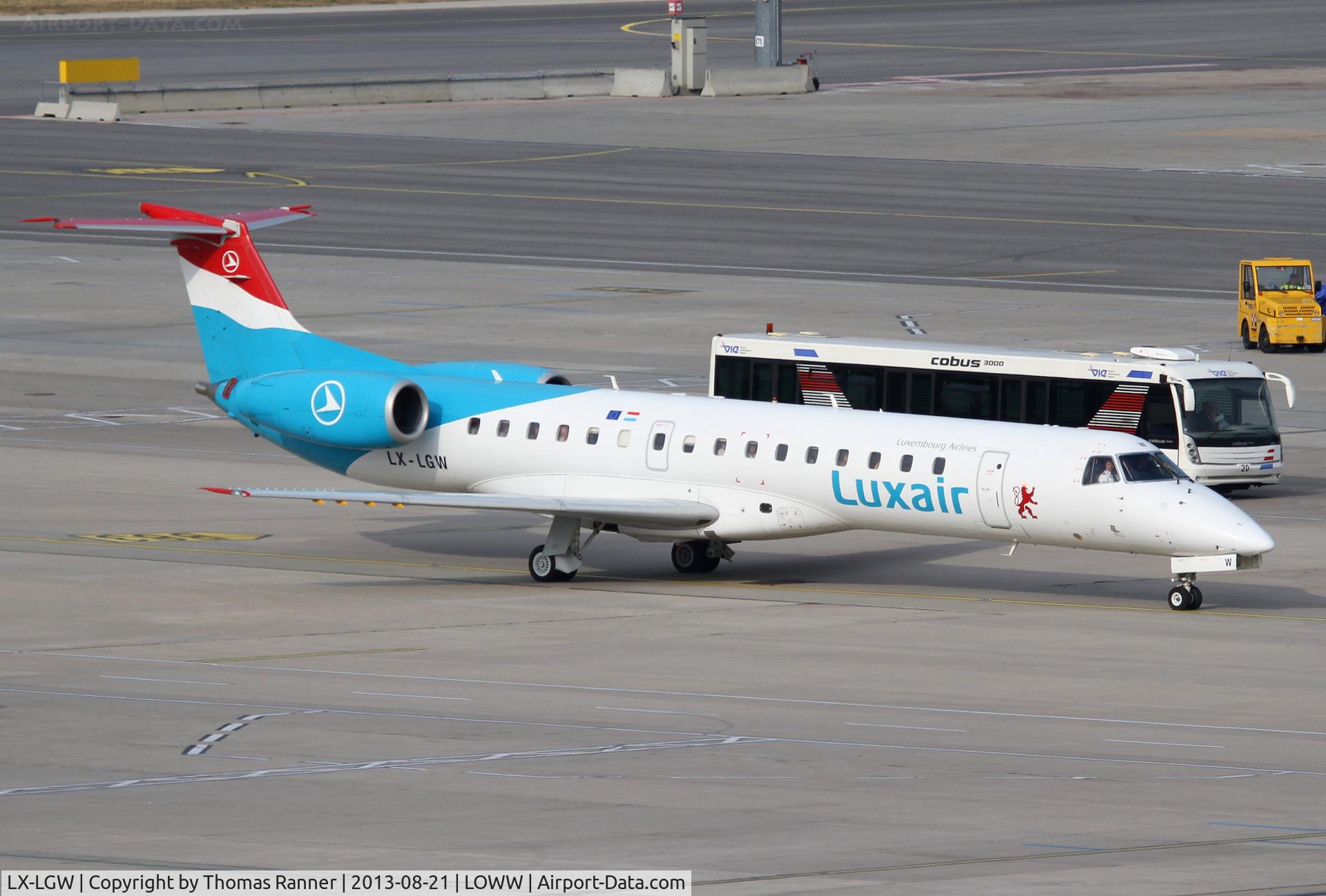 LX-LGW, 1999 Embraer EMB-145LU (ERJ-145LU) C/N 145135, Luxair Emb145