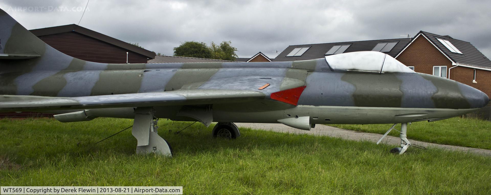 WT569, 1953 Hawker Hunter F.1 C/N 41H/665419, Previously WT569, seen at 2117 (Kenfig Hill) Sqn ATC in its new livery.
