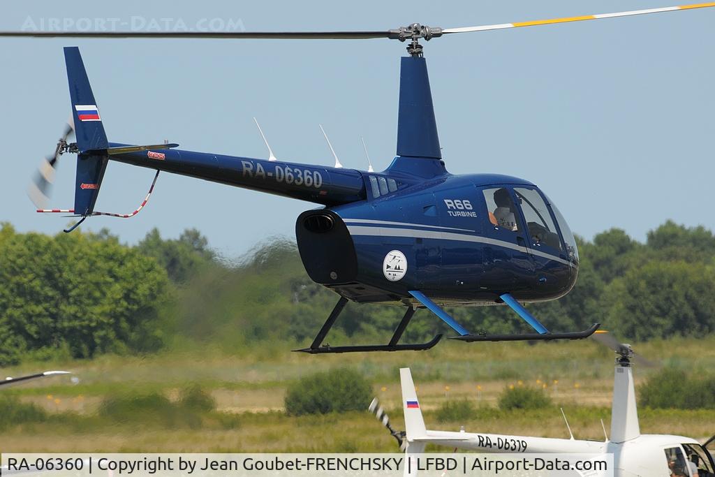RA-06360, 2012 Robinson R66 Turbine C/N 0168, AEROSOUZ HELICOPTER COMPANY landing FATO