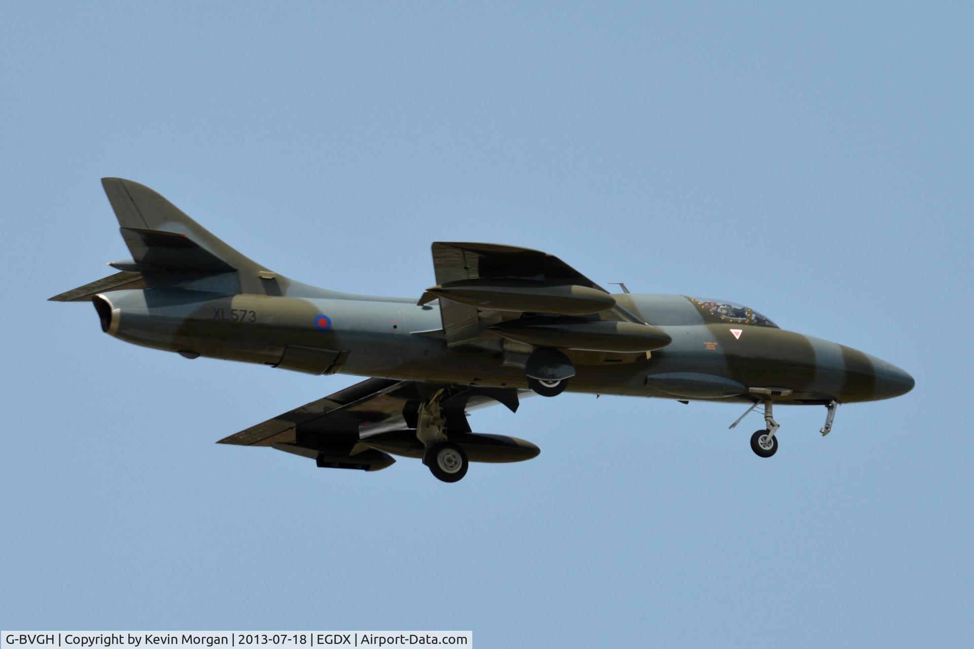 G-BVGH, 1958 Hawker Hunter T.7 C/N HABL-003360, Test Flight, St Athan