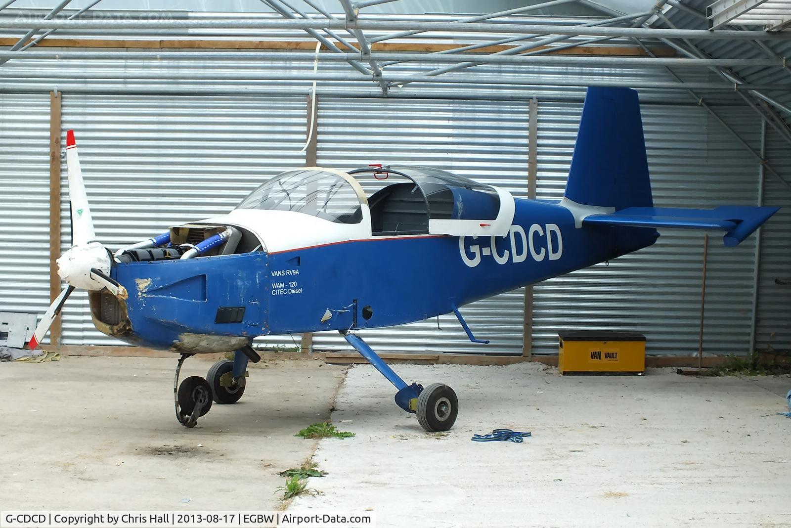 G-CDCD, 2004 Vans RV-9A C/N PFA 320-13925, showing signs of damage after arecent forced landing