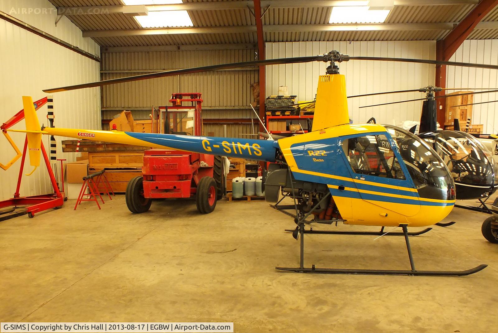 G-SIMS, 1990 Robinson R22 Beta C/N 1596, CDS Aviation Ltd