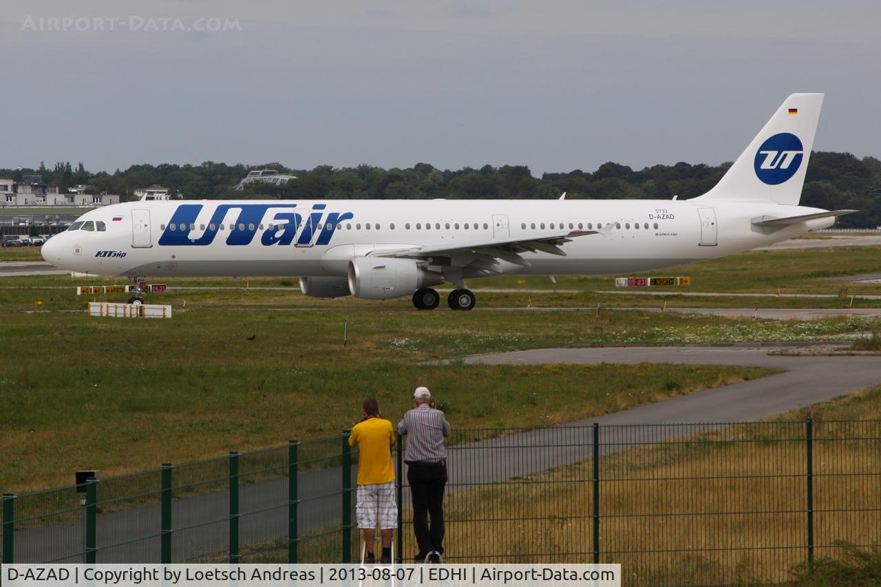 D-AZAD, 2013 Airbus A321-211 C/N 5733, taxi to test Flight with test Reg D-AZAD, next reg VP-BPP.