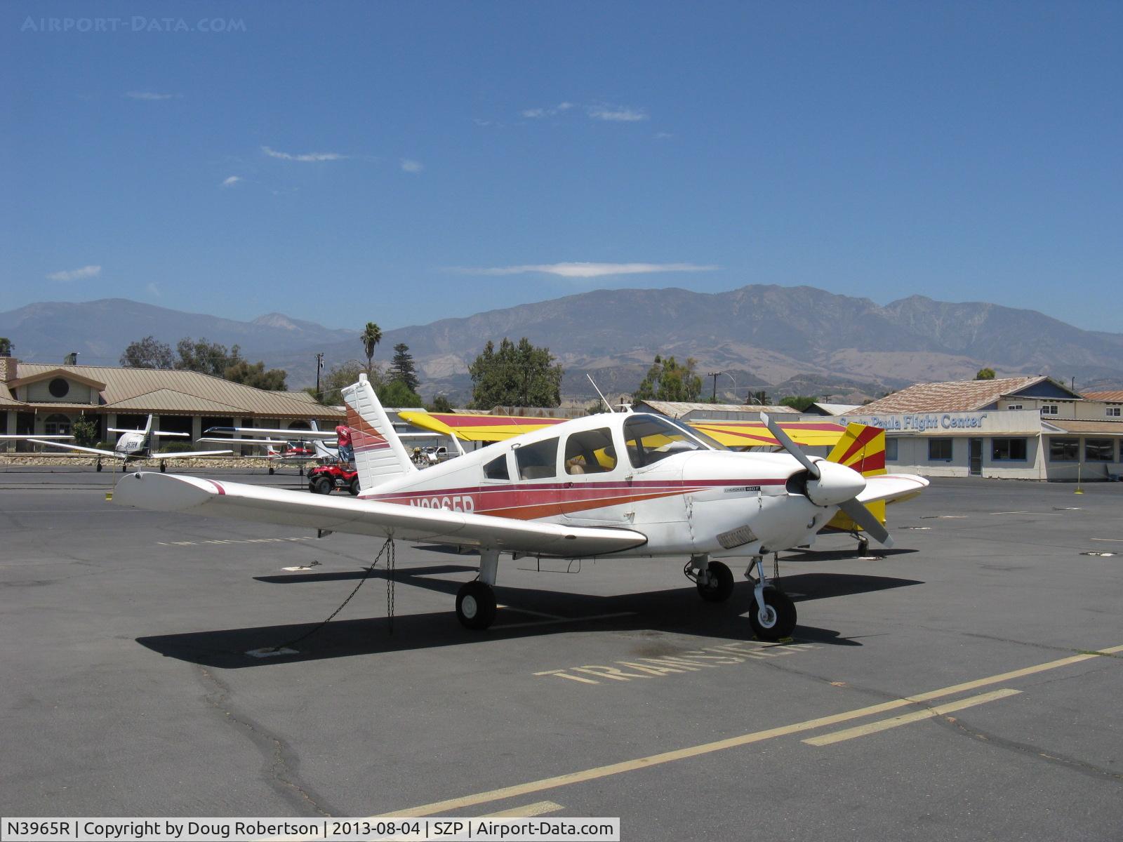N3965R, 1971 Piper PA-28-180 Cherokee C/N 28-7105070, 1971 Piper PA-28-180 CHEROKEE, Lycoming O&VO-360 180 Hp