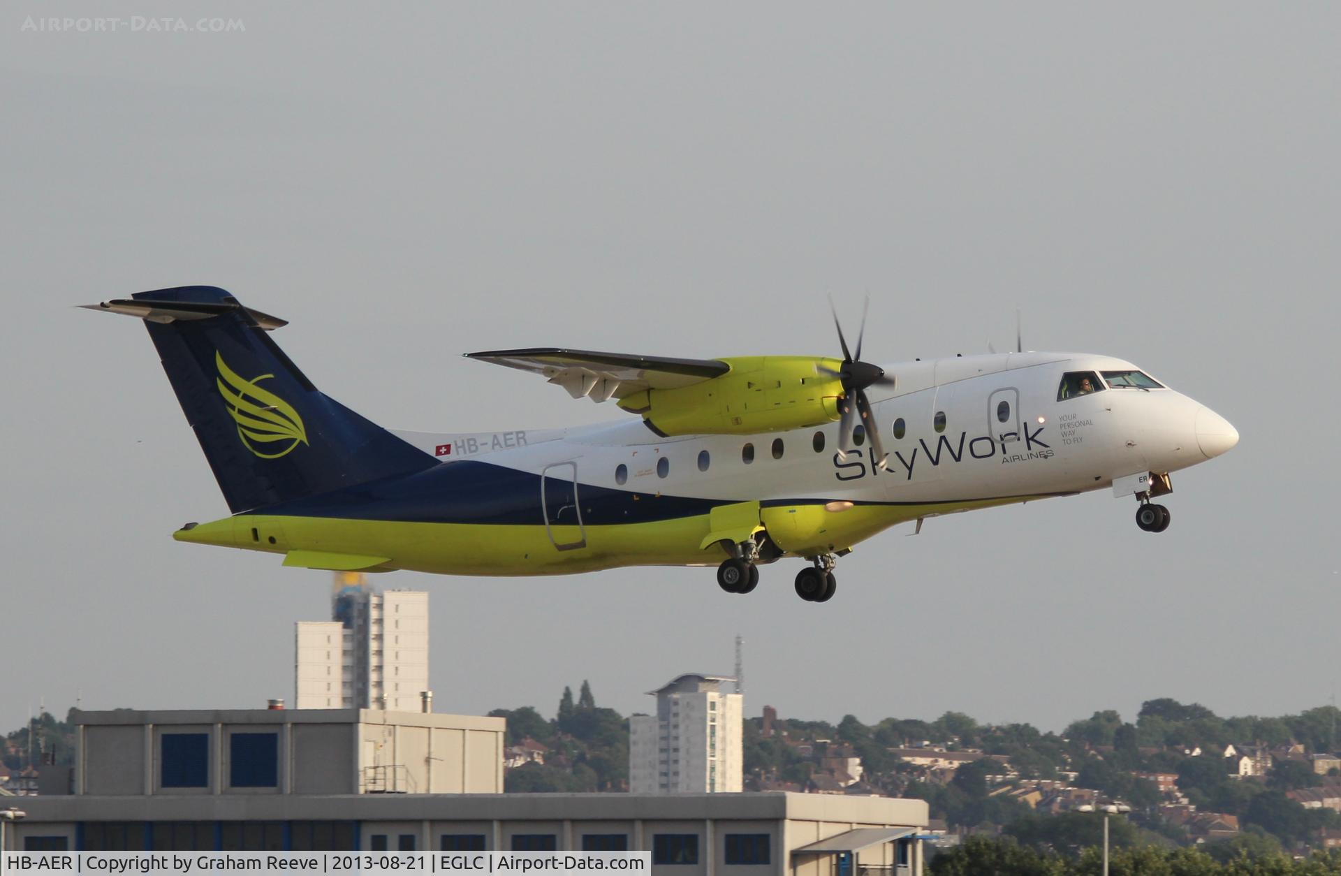 HB-AER, 1996 Dornier 328-110 C/N 3066, Just airbourne.