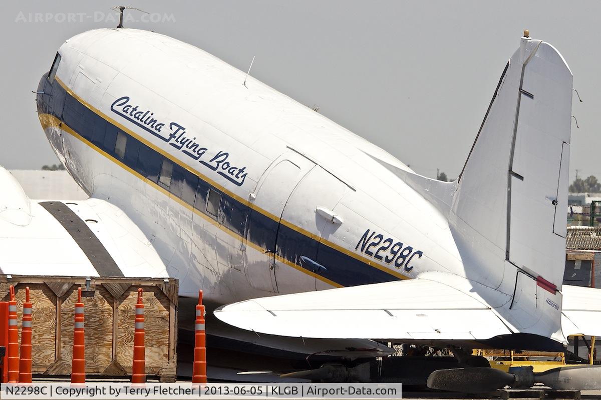 N2298C, Douglas DC3C 1830-94 C/N 33201, ex Bu 99835 Dak - Photographed at Long Beach Airport , California