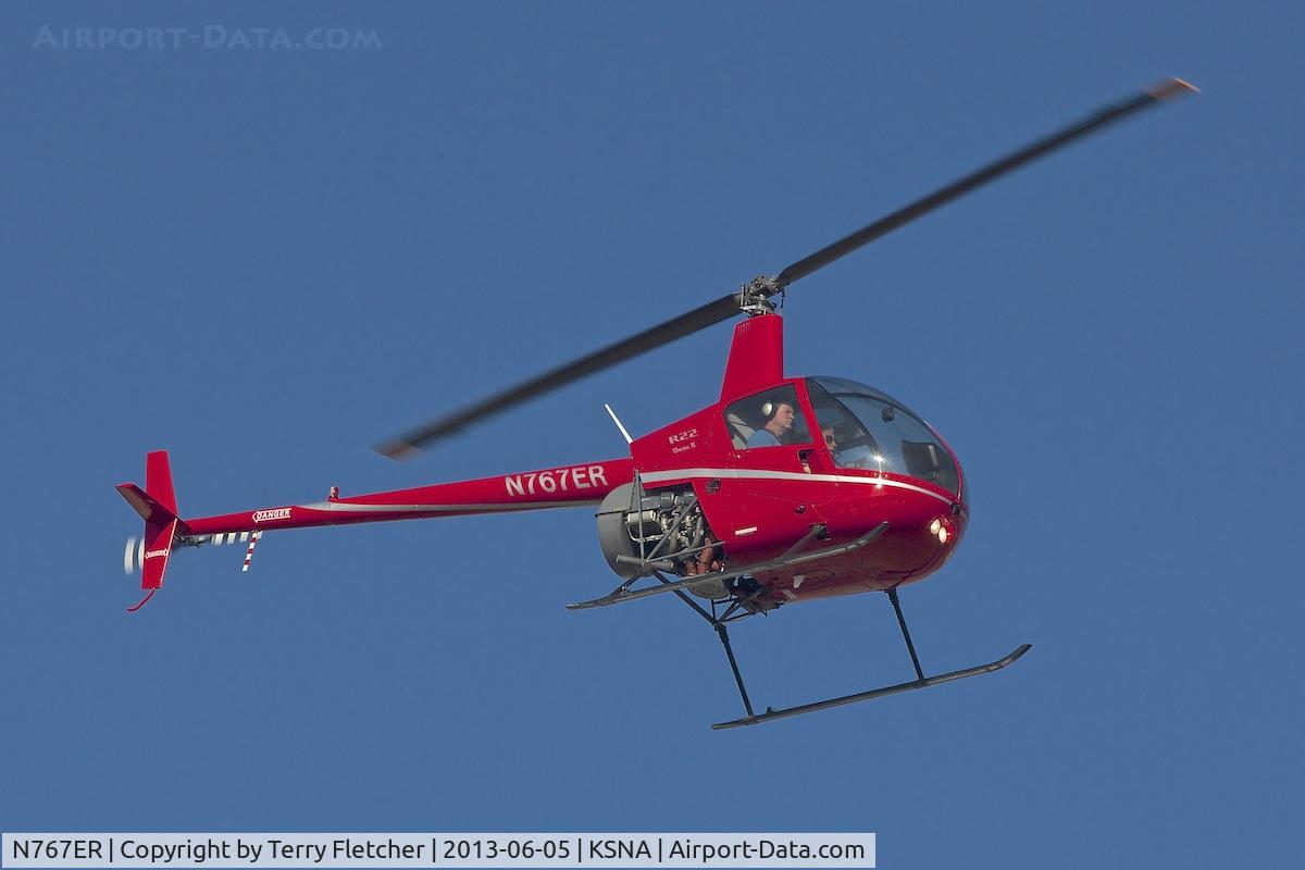 N767ER, 2005 Robinson R22 BETA C/N 3956, On approach to John Wayne , Orange County Airport , Santa Ana , California